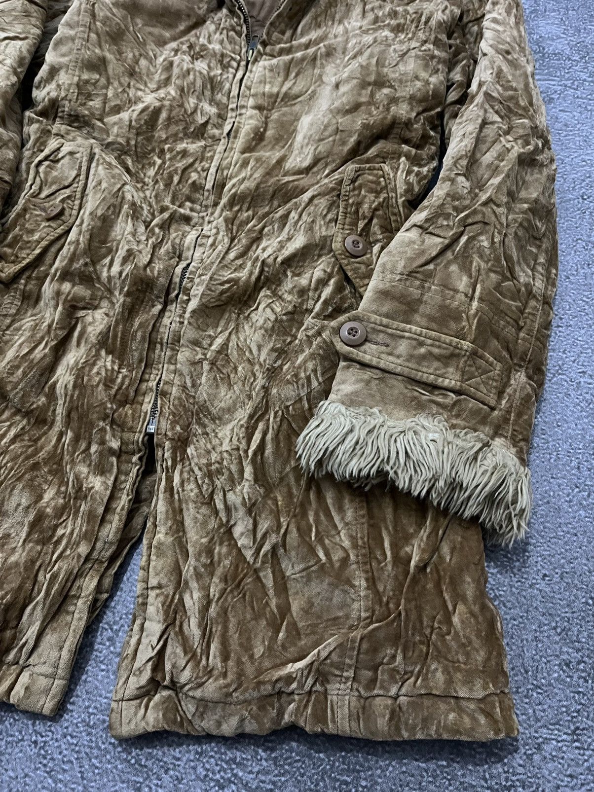 Mossimo 2000s Mossimo Sport Suede Faux Fur Long Jacket Size US M / EU 48-50 / 2 - 3 Thumbnail