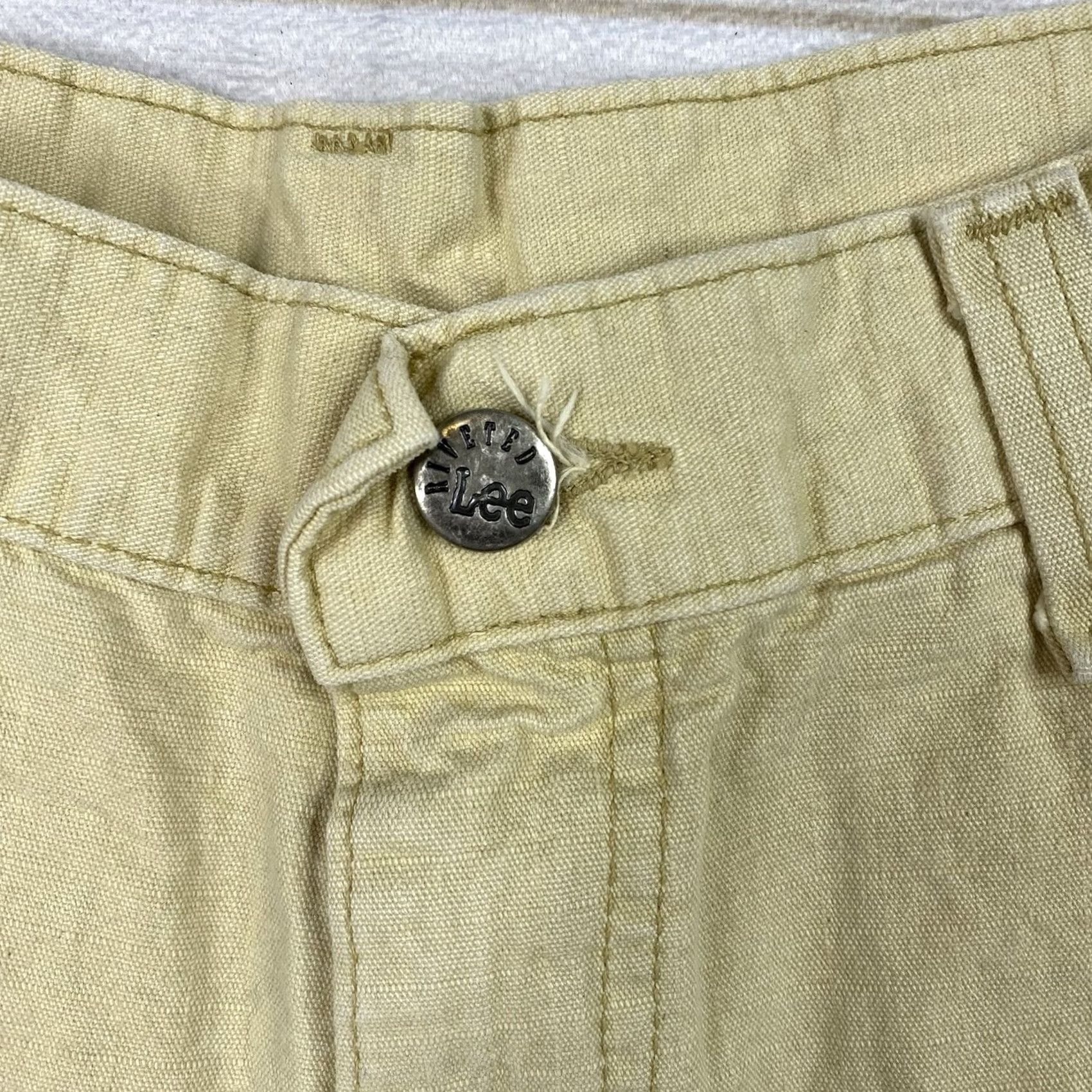 Lee VINTAGE Lee Dungarees Short High-Quality? 10 Sunsplash Yellow Carpenter Utility NWT Women Size 32" / US 10 / IT 46 - 3 Thumbnail