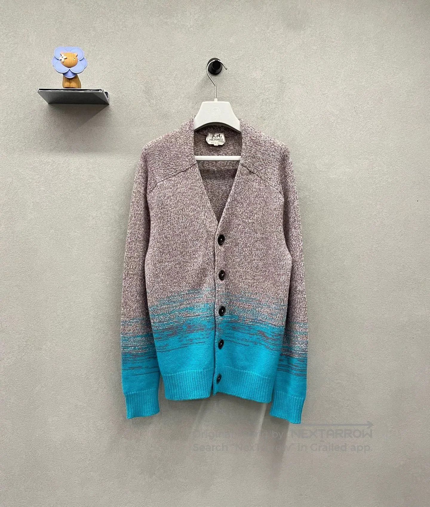 Hermes Hermes Gray Blue Knit Sweater XS. Size US XS / EU 42 / 0 - 1 Thumbnail