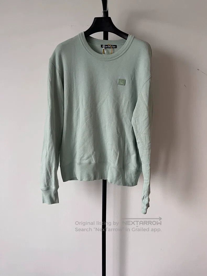 Acne Studios Acne Studios Face expression print logo long sleeve crewne Size S / US 4 / IT 40 - 1 Thumbnail
