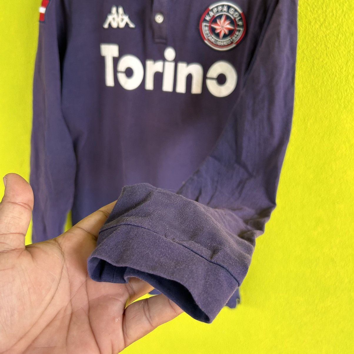 Kappa Vintage Kappa Golf Torino Faded Dark Blue Long Sleeve Shirt Size US S / EU 44-46 / 1 - 7 Thumbnail