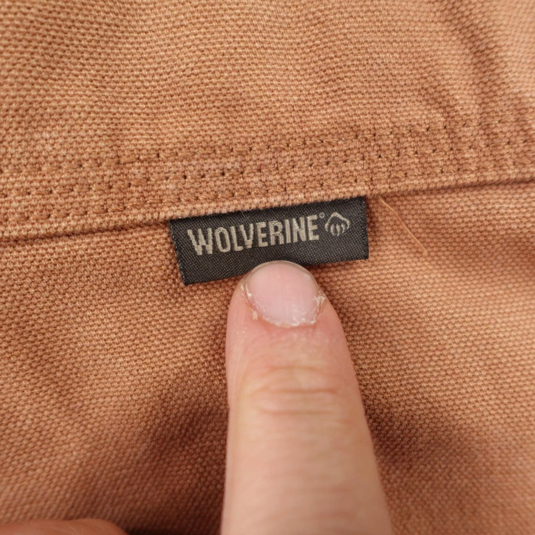 Vintage Wolverine Jacket Large Mens Brown Canvas Sherpa Lined Chore Work Coat Zip Up Size US L / EU 52-54 / 3 - 6 Thumbnail