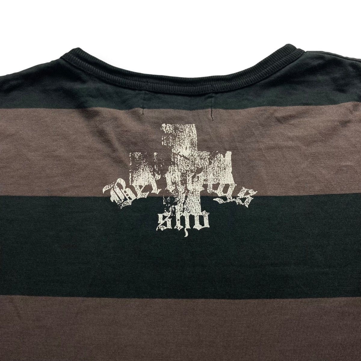 CIVARIZE 🇯🇵 BERNINGS SHO SPELL OUT STRIPES TSHIRT Size US M / EU 48-50 / 2 - 8 Thumbnail