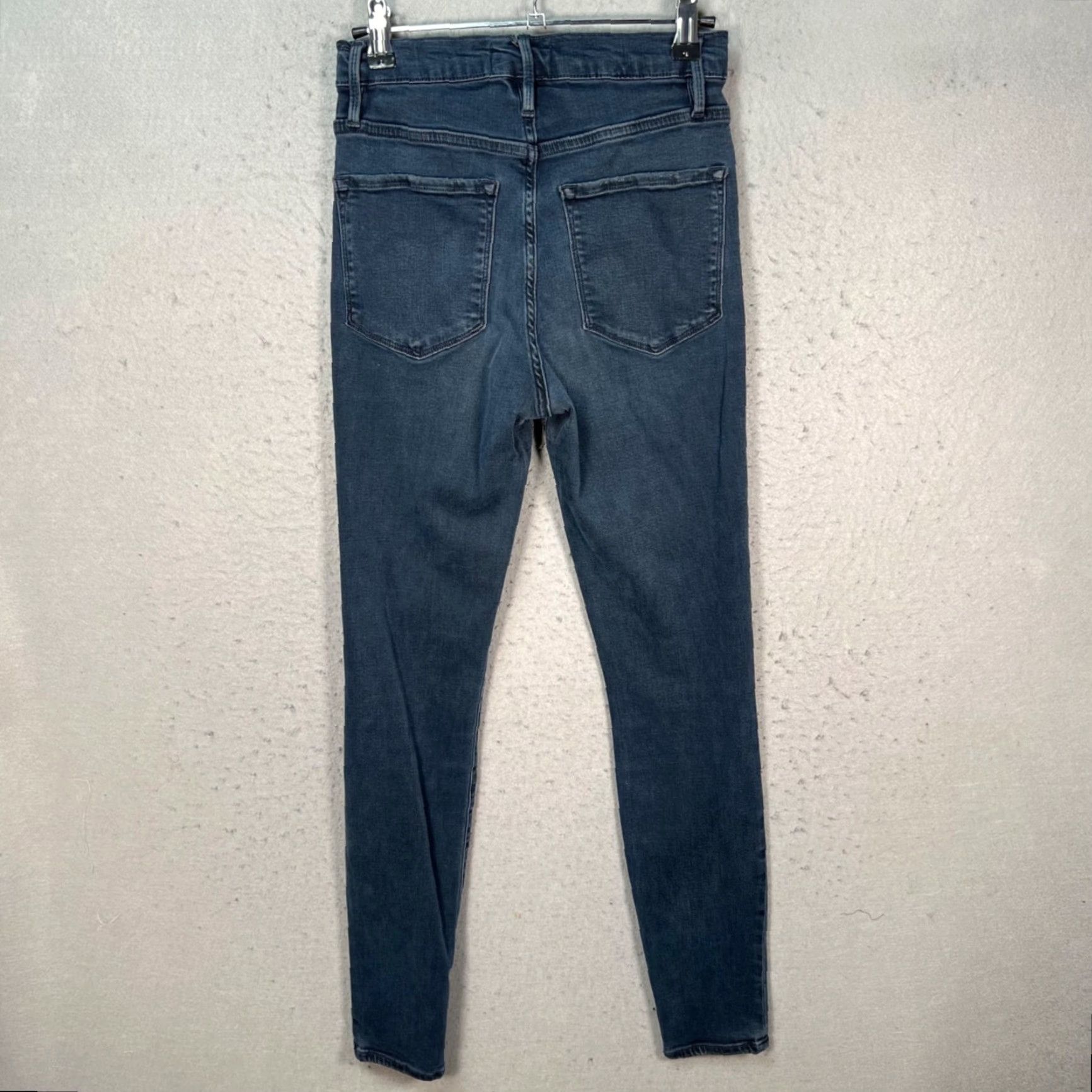 Frame FRAME Jeans Skinny High-Rise Blue Denim Womens Size 26- Waist 25 in 5-Pocket Stretch Size 26" / US 2 / IT 38 - 2 Thumbnail