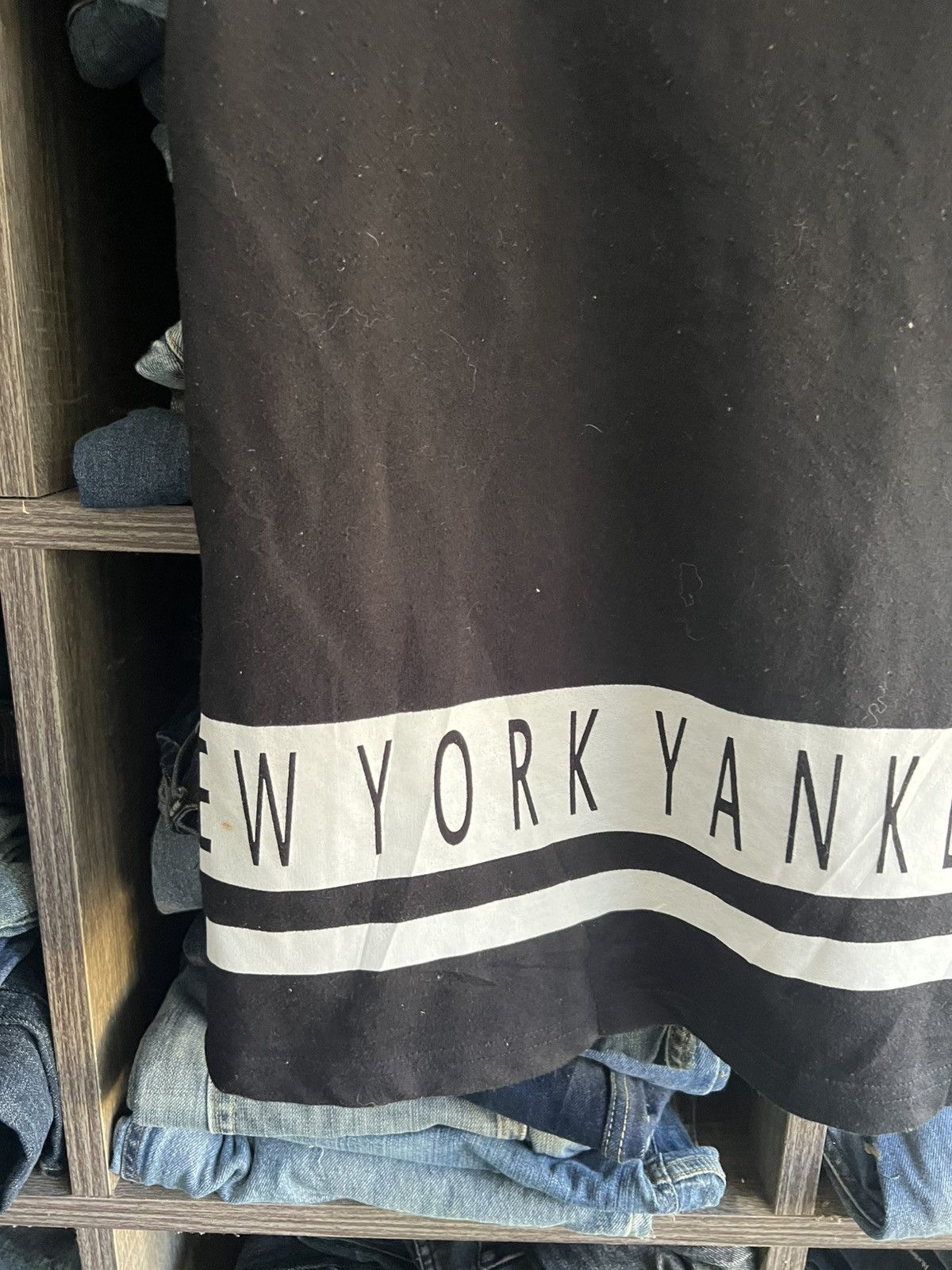 MLB 🔥New York Yankees Short Sleeve Hoodie Size S / US 4 / IT 40 - 6 Thumbnail