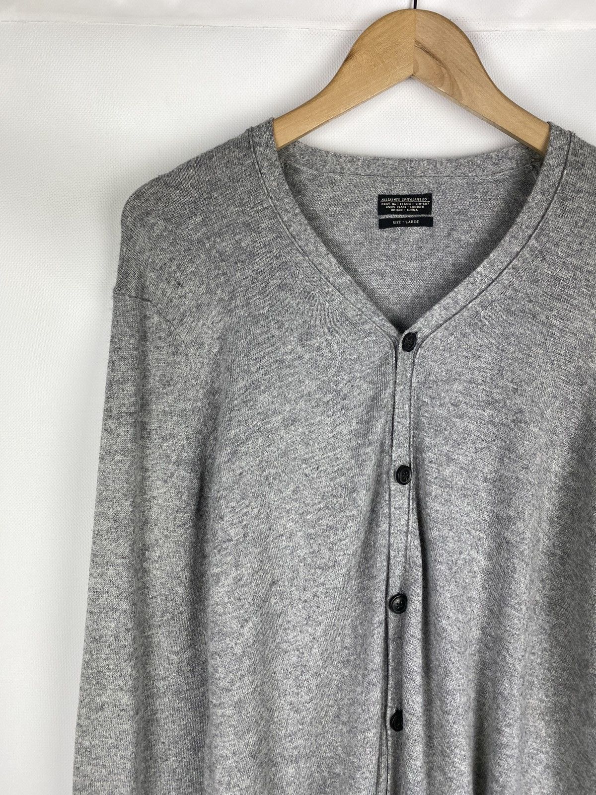 Allsaints Allsaints Elbow Patch men’s cardigan sweater size L Size US L / EU 52-54 / 3 - 4 Thumbnail