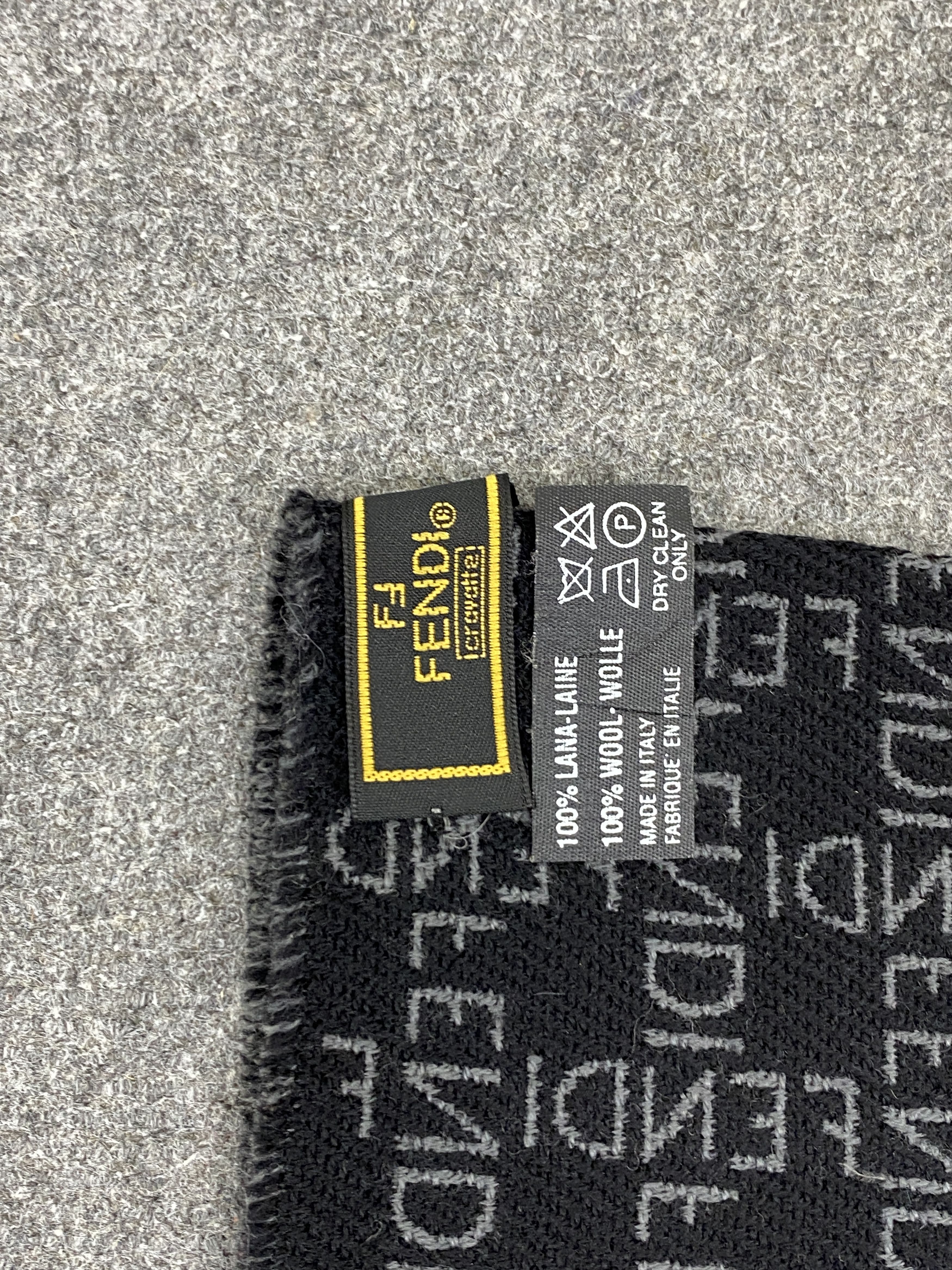 Fendi Vintage Fendi Zucca Monogram Scarf Muffler Neckwear SC0081 Size ONE SIZE - 7 Thumbnail