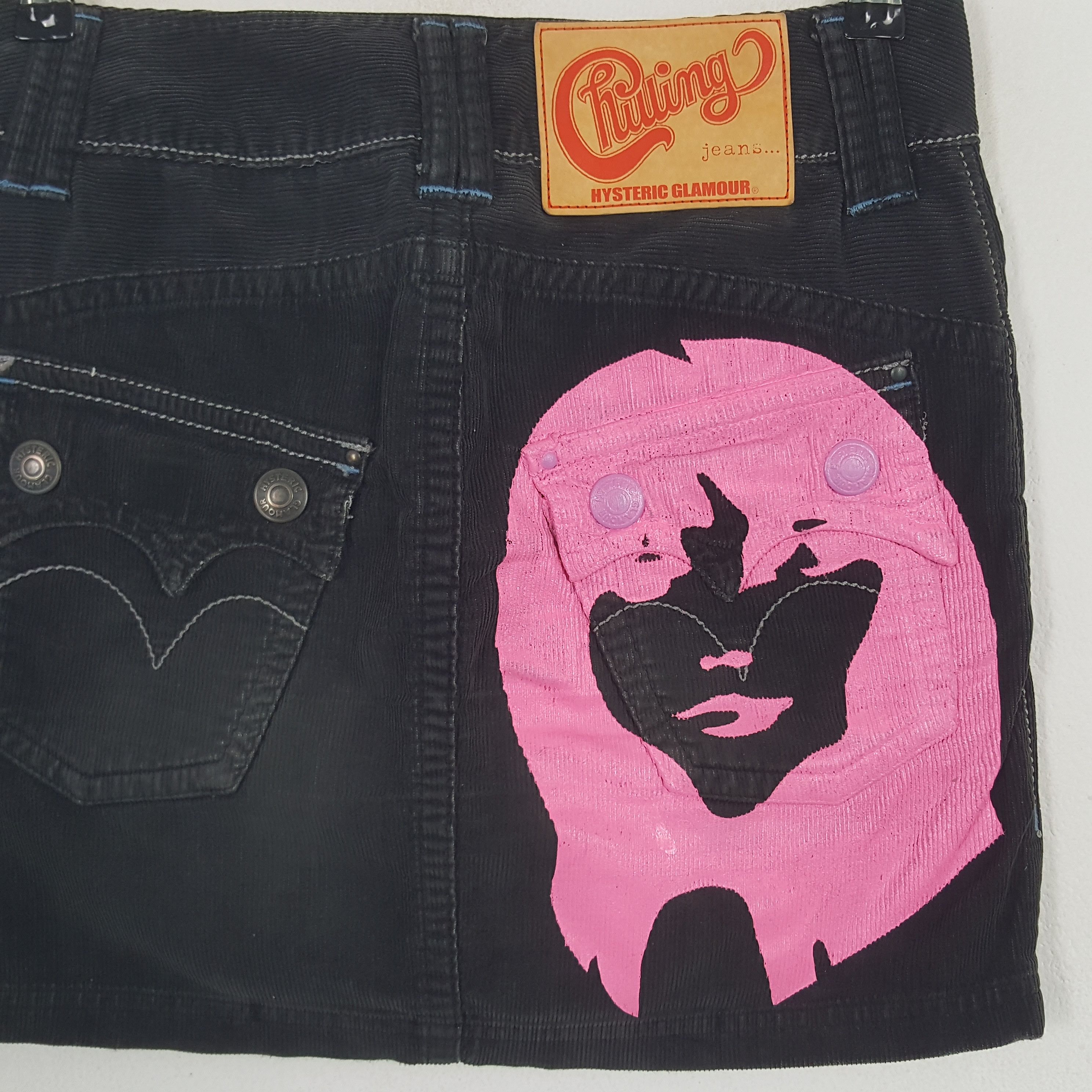 Hysteric Glamour × Vintage Vintage Hysteric Glamour Custom Big Logo Corduroy Skirts Size 28" / US 6 / IT 42 - 2 Thumbnail