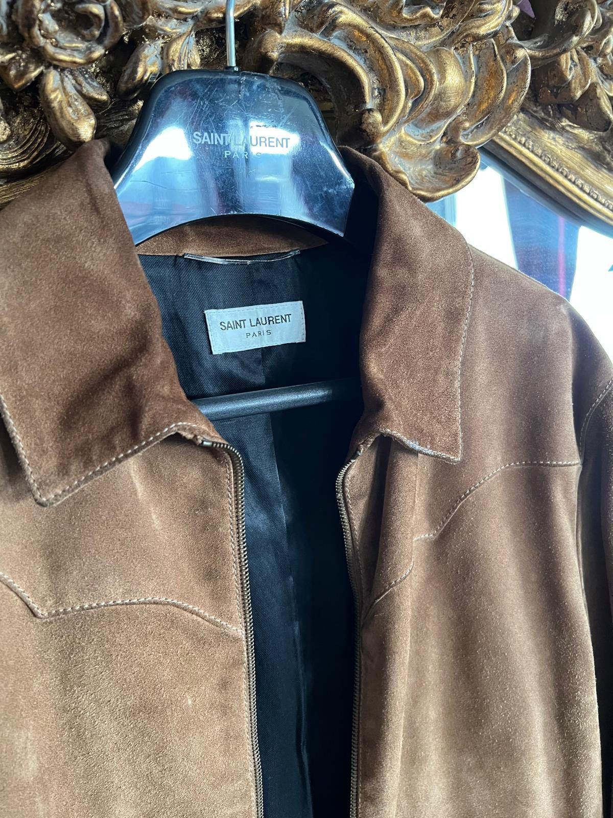 Saint Laurent Paris Western Camel Saint Laurent leather jacket size 50 Size US M / EU 48-50 / 2 - 2 Thumbnail