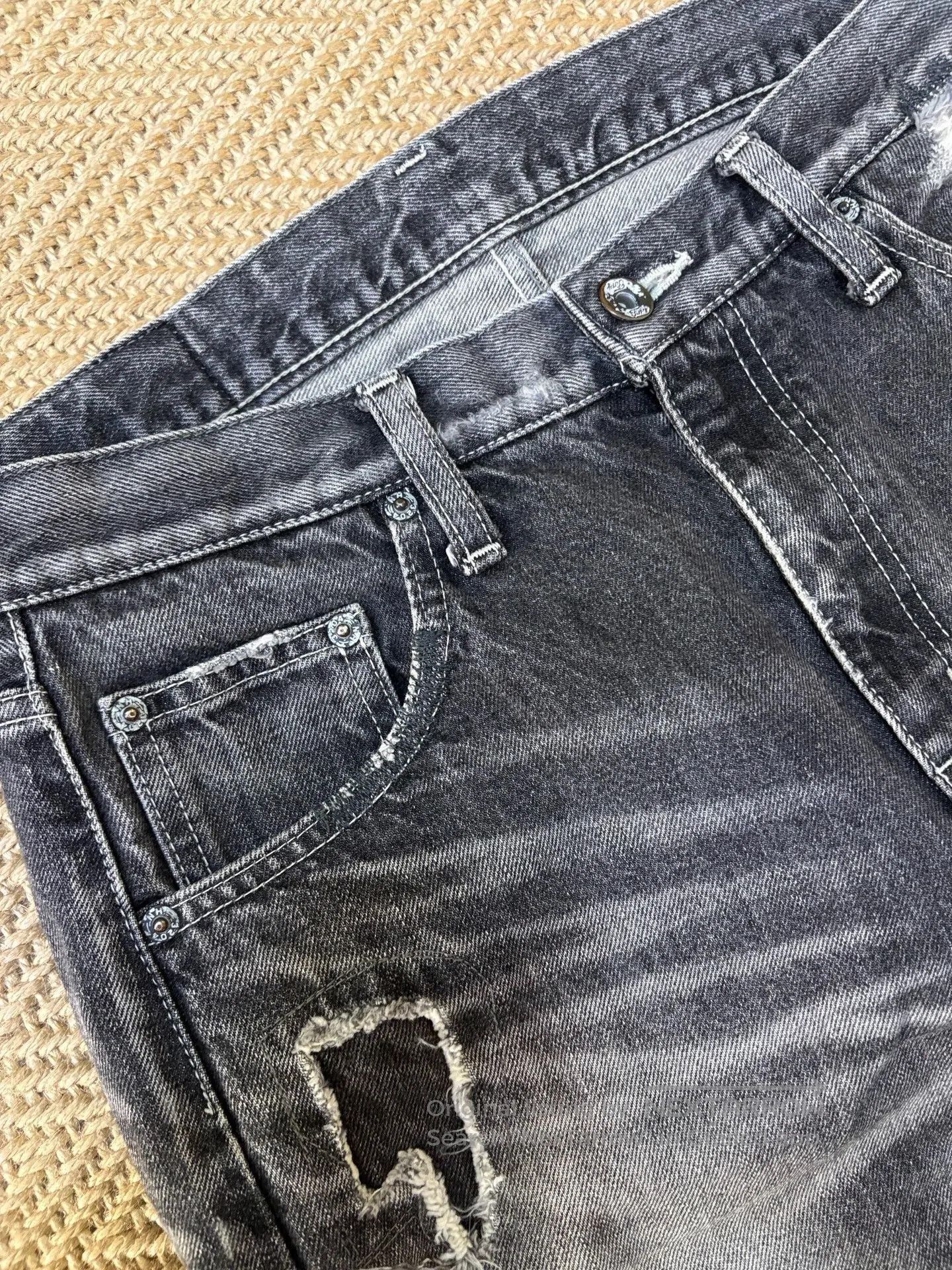 Neighborhood NEIGHBORHOOD 06EX KNEEL Distressed Jeans. Size US 26 / EU 42 - 7 Thumbnail