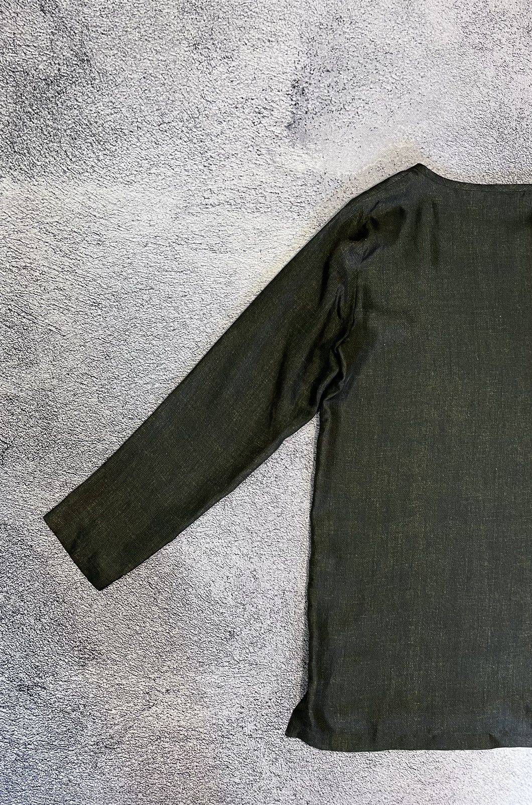 Max Mara Max Mara 100% Silk Blouse Dark Olive IT 46 Italy Elegant Top Size L / US 10 / IT 46 - 10 Thumbnail