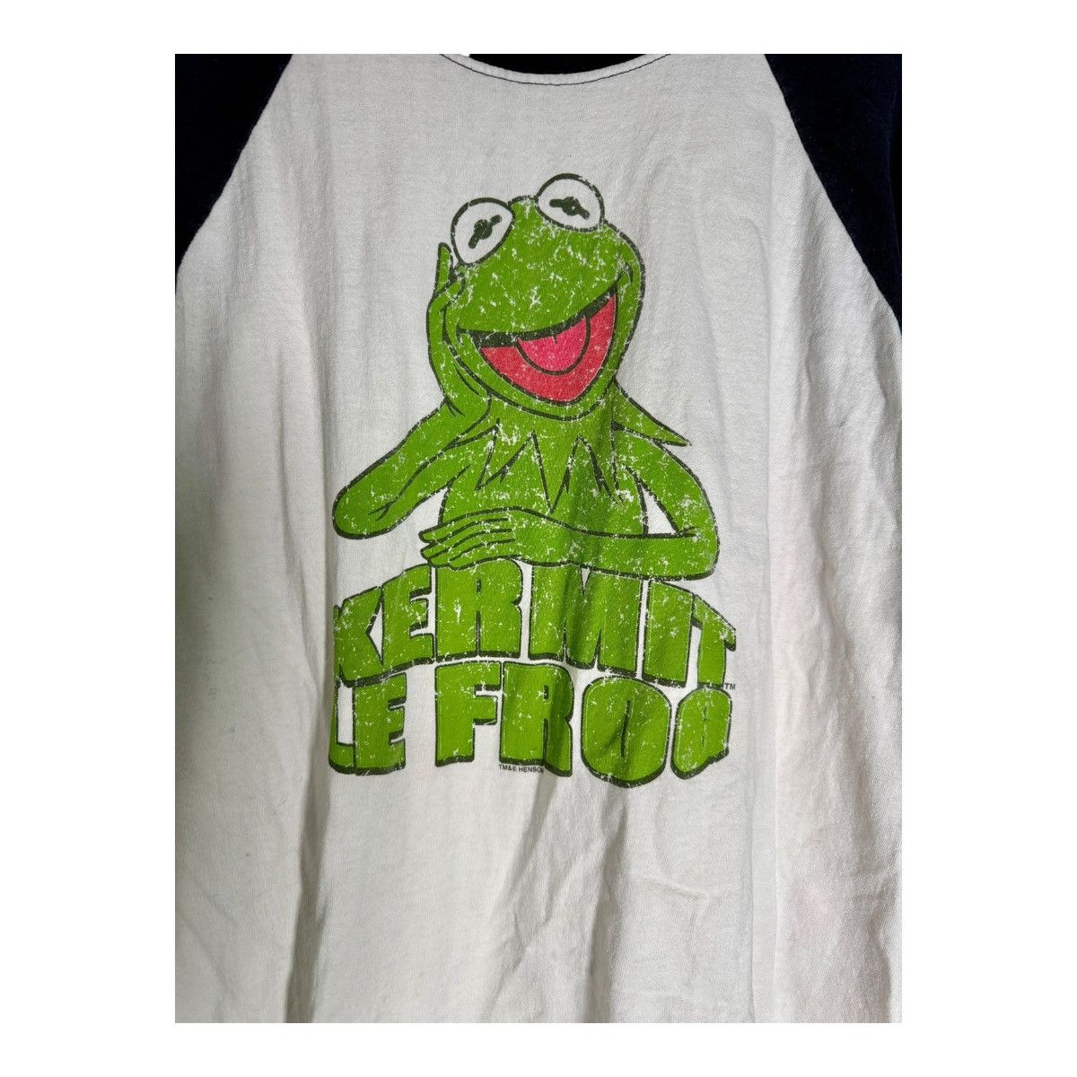 Other Vintage 2004 Y2K Kermit Le Frog French 3/4 Sleeve Raglan Tee Size US XL / EU 56 / 4 - 2 Thumbnail