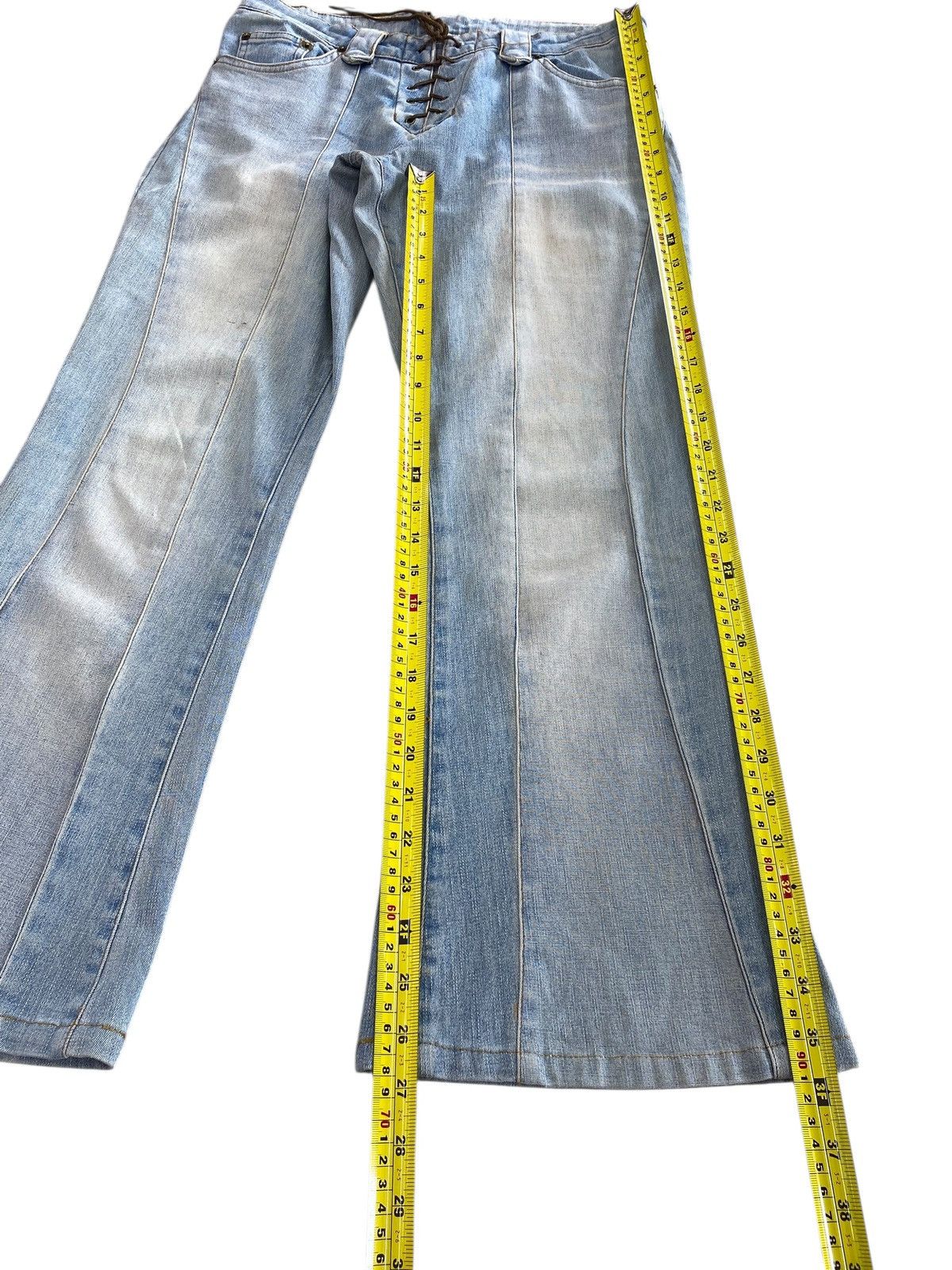 Japanese Brand Japanese Brand Light Wash Arrow Line Style Flare Jeans Size US 30 / EU 46 - 9 Thumbnail