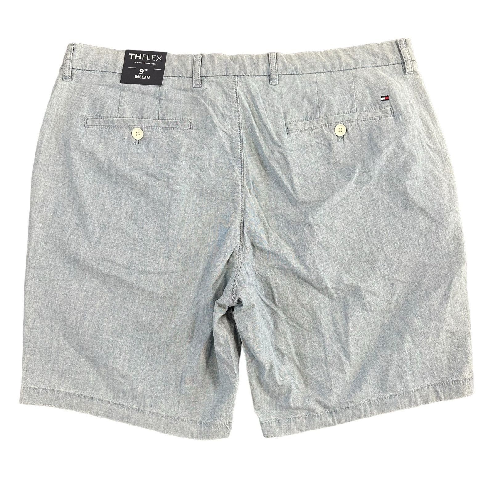 Tommy Hilfiger Tommy Hilfiger Th Flex Stretch 9" Shorts Light Wash Chambray Size US 40 / EU 56 - 3 Thumbnail