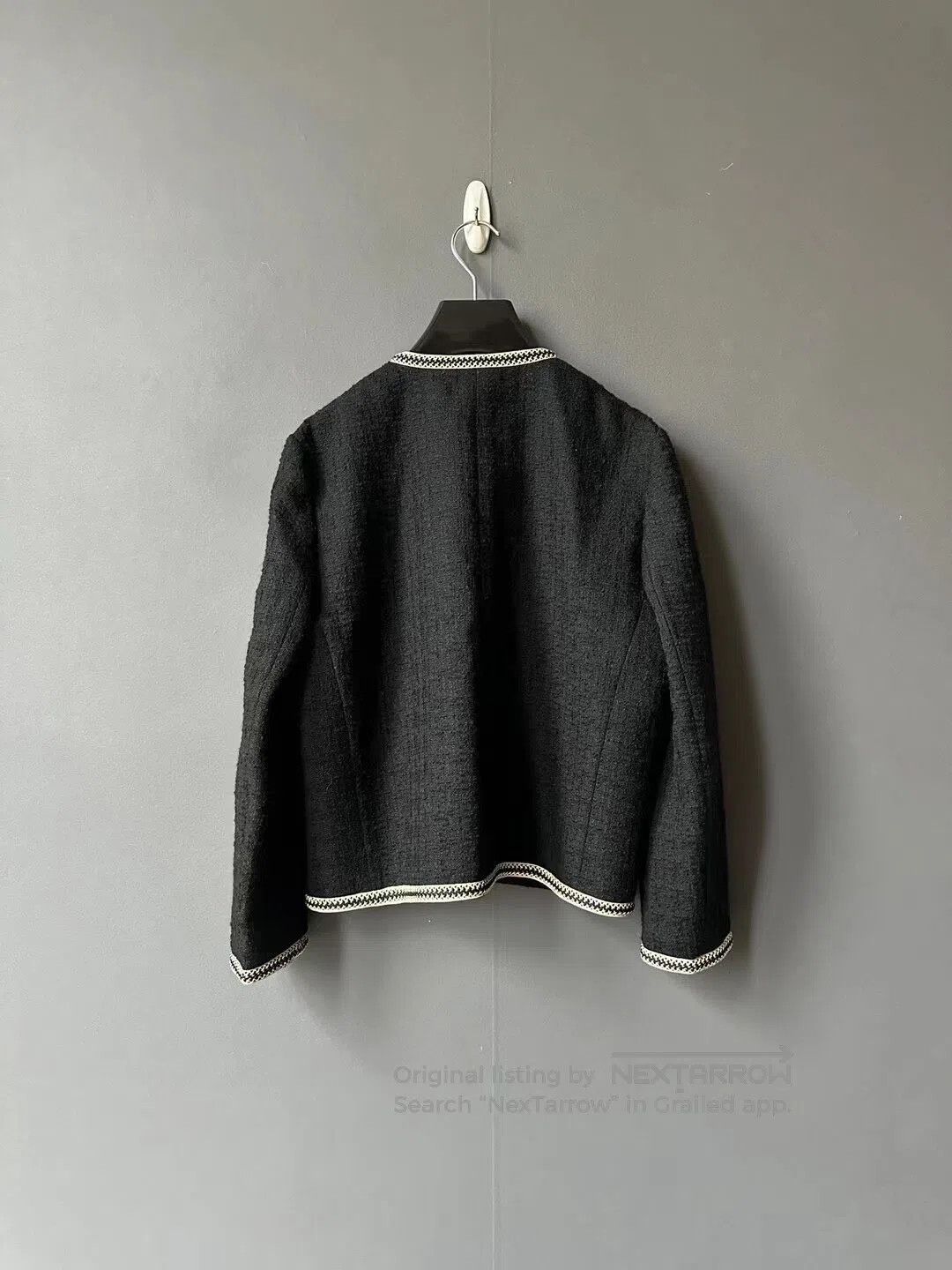 Celine CELINE Tweed Woven Chanel-Style Jacket| Size M / US 6-8 / IT 42-44 - 2 Thumbnail
