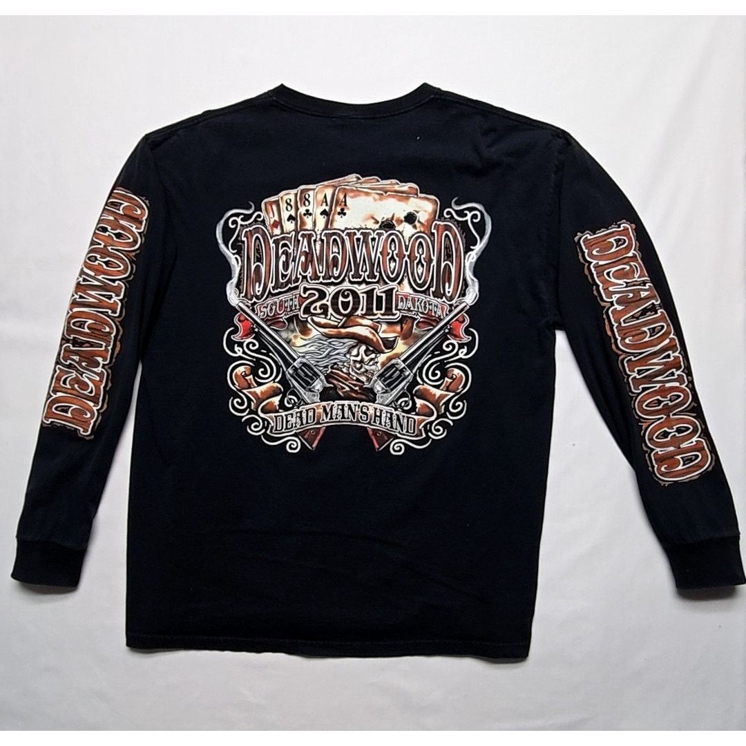 Other Deadwood South Dakota Tee Cowboy Black Motorcycle L Shirt Size US L / EU 52-54 / 3 - 1 Thumbnail