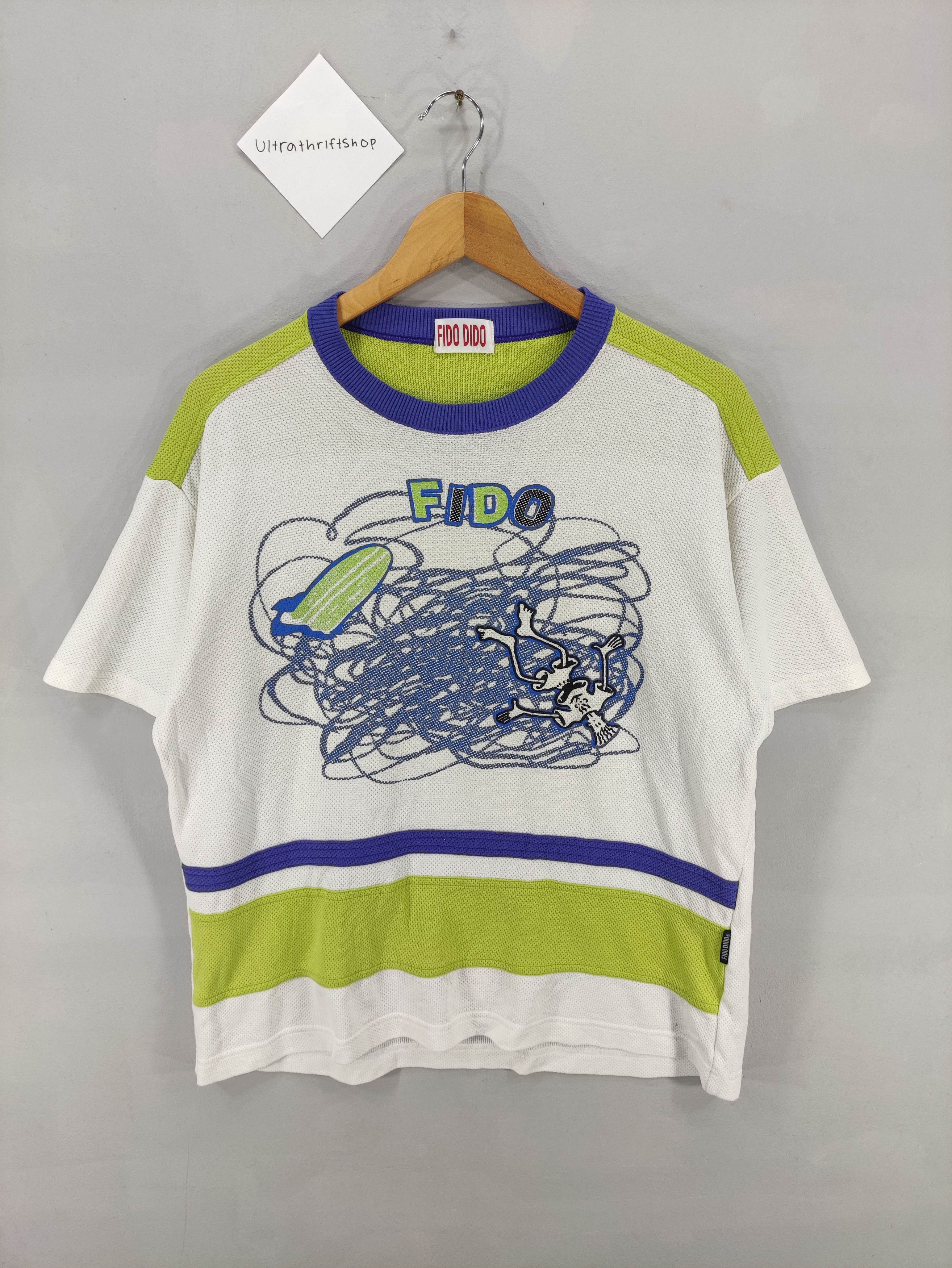 Japanese Brand Vintage Fido Dido Graphic Logo Tee Tshirt Size US M / EU 48-50 / 2 - 1 Thumbnail
