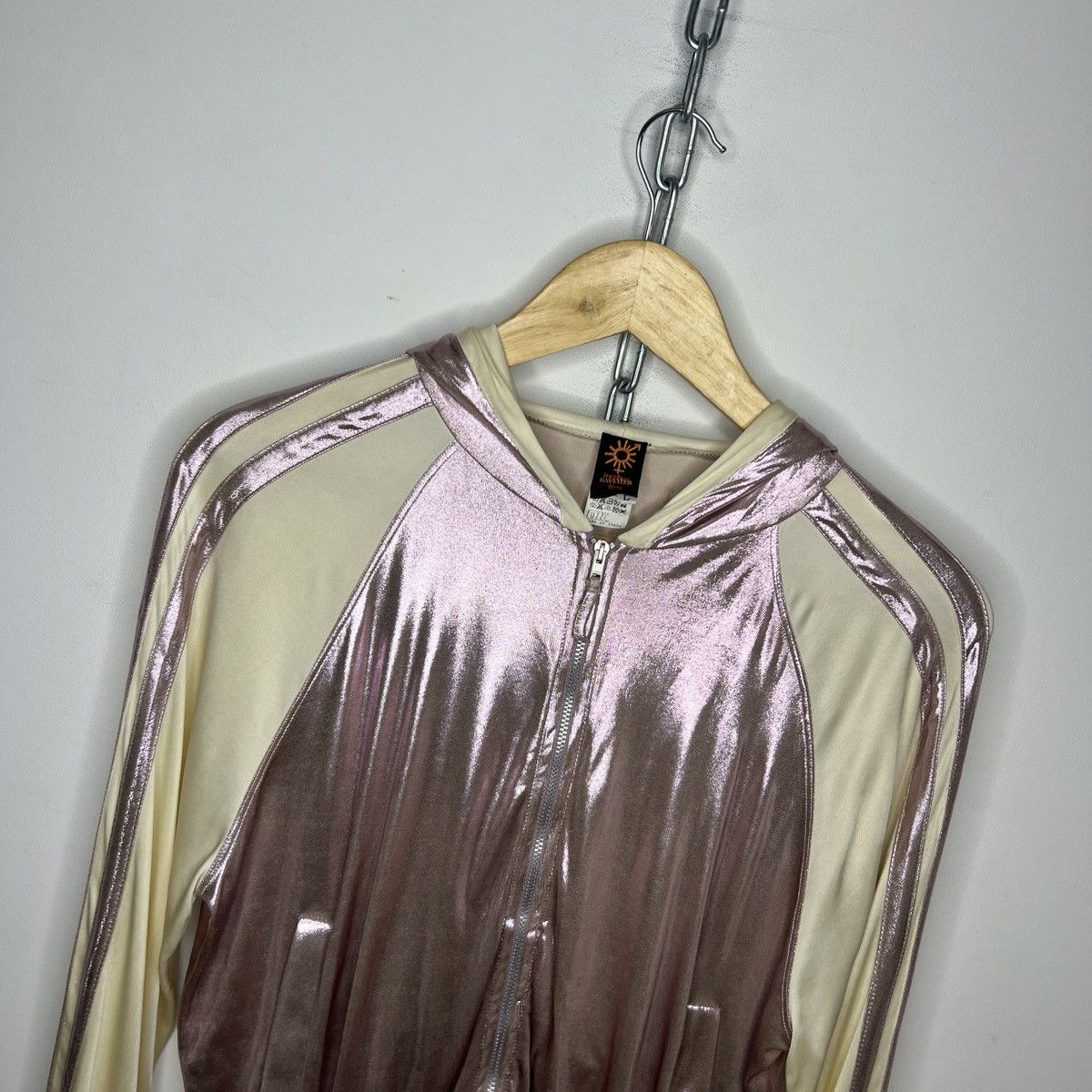Jean Paul Gaultier Jean Paul Gaultier Pink Glitter Shiny Bomber Jacket Y2K Size M / US 6-8 / IT 42-44 - 4 Thumbnail
