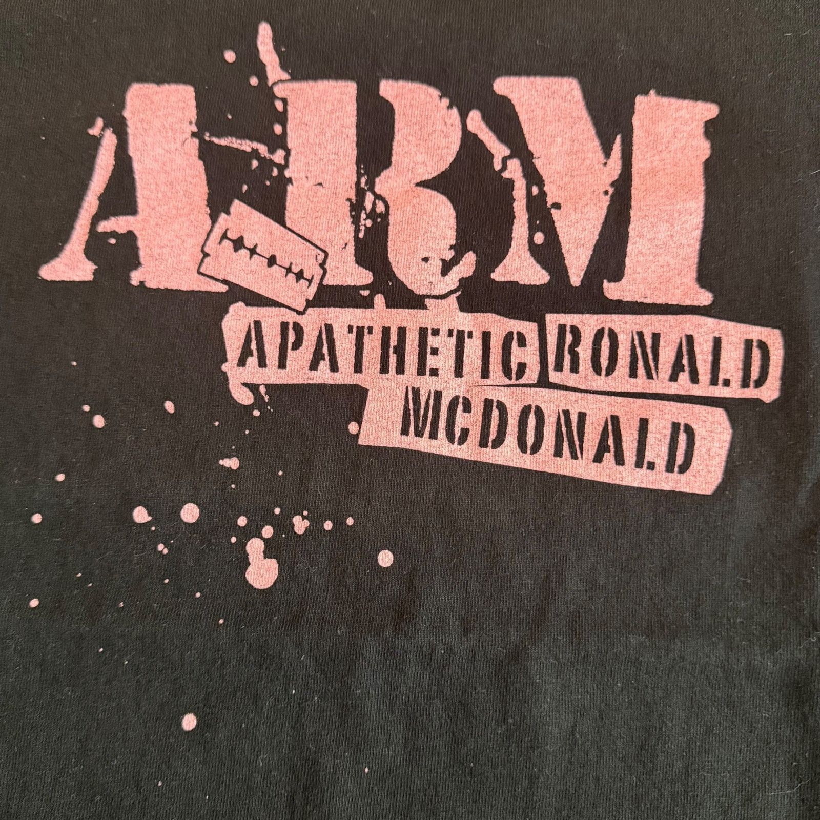 Band Tees Apathetic Ronald McDonald Band A.R.M. AxRxM Vintage Size S Size US S / EU 44-46 / 1 - 2 Thumbnail