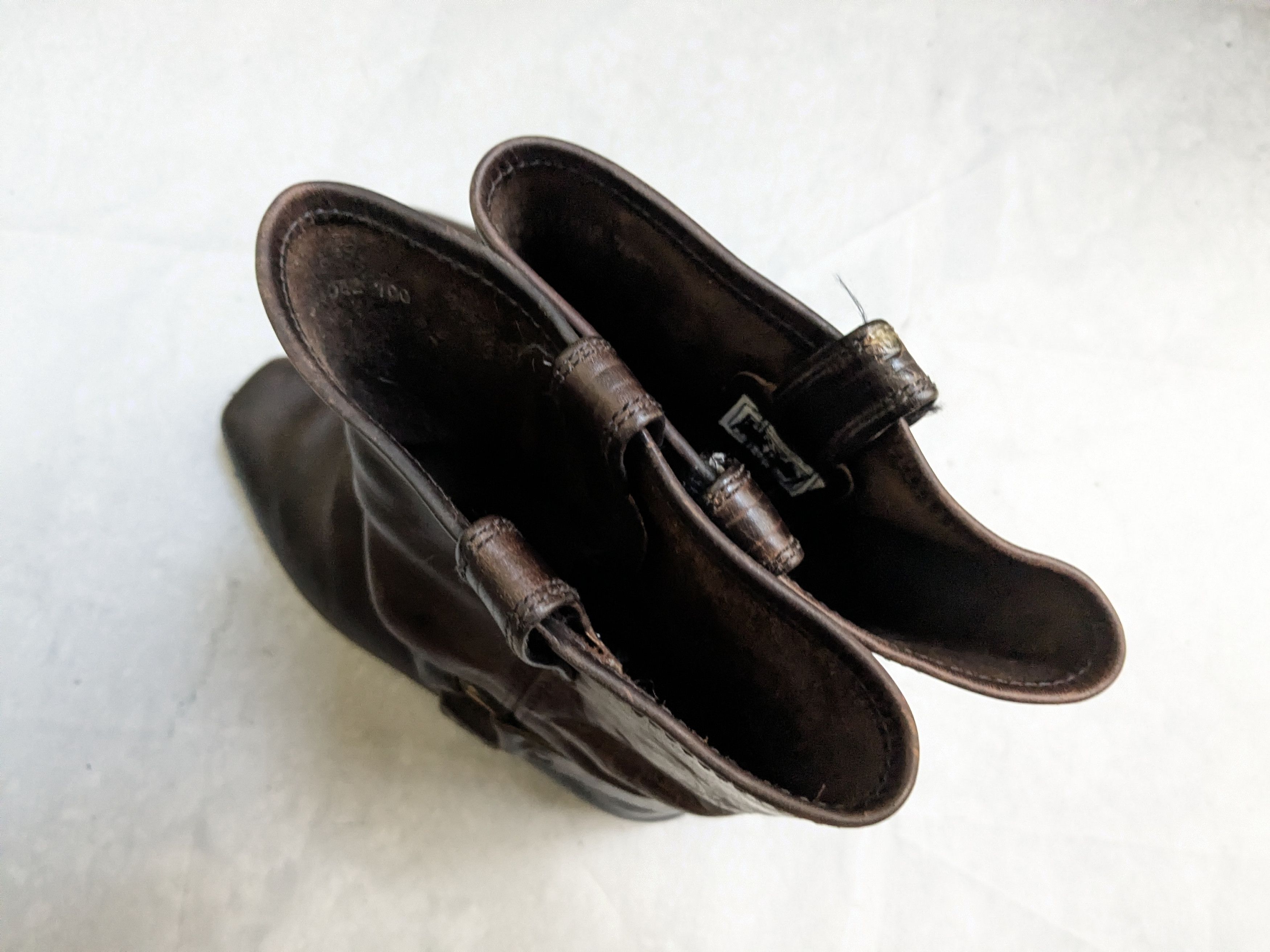 Frye Frye Harness Boots Brown 10.5 M Leather Buckle Strap Size US 10.5 / EU 43-44 - 16 Thumbnail