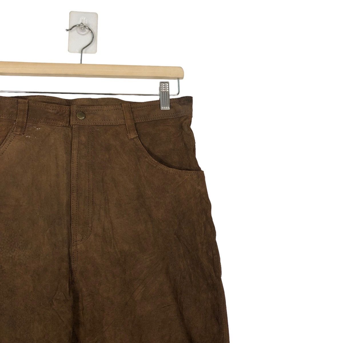 Genuine Leather 🔥Rare Genuine Leather Pants Stinna Issey Miyake Brown Size US 32 / EU 48 - 5 Thumbnail