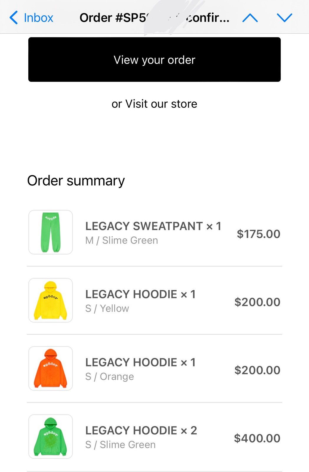Sp5der SP5DER LEGACY HOODIE IN YELLOW Size US S / EU 44-46 / 1 - 4 Thumbnail