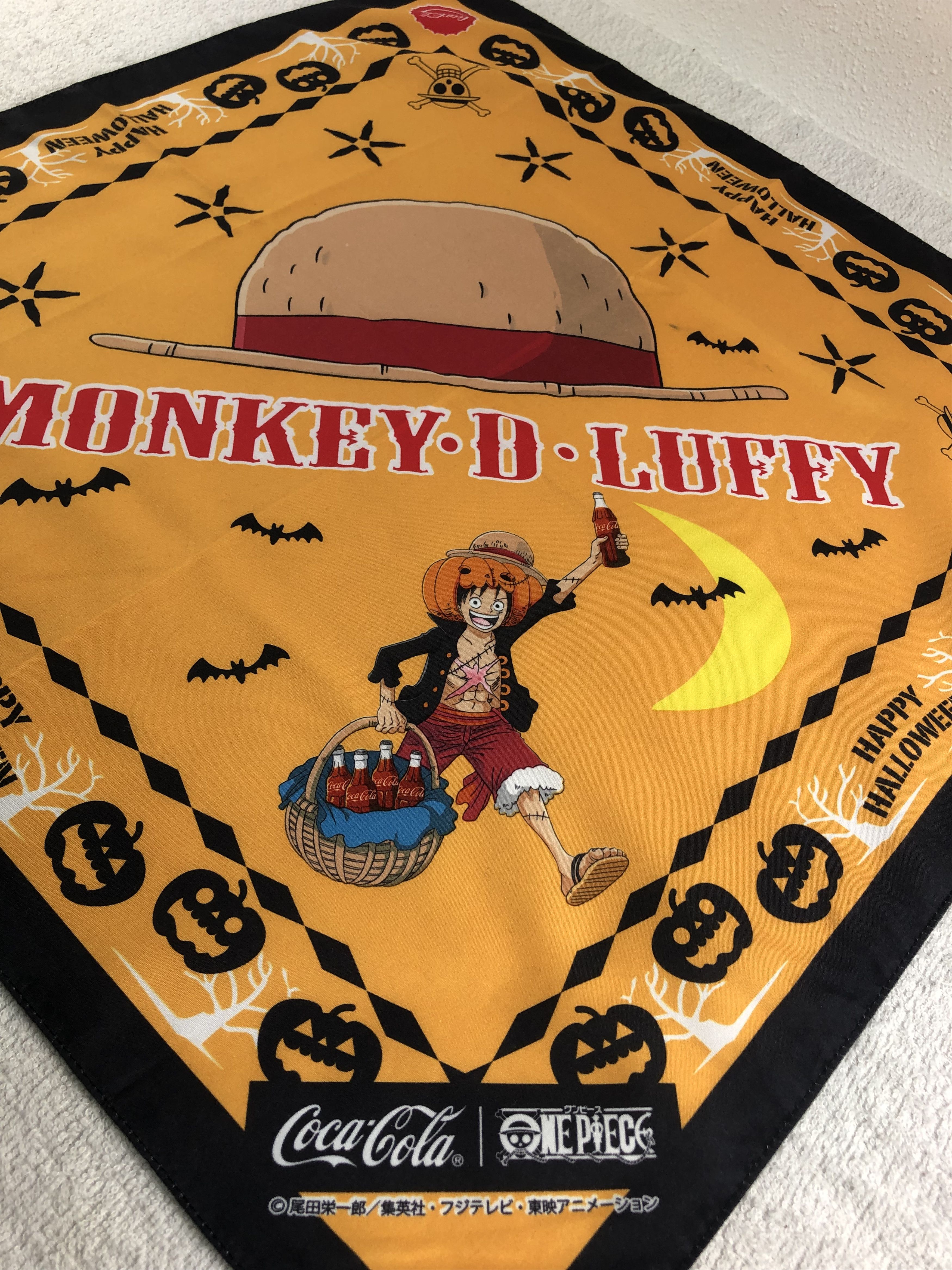 Anime One Piece X Coca Cola Handkerchief / Bandana / Neckerchief Size ONE SIZE - 4 Thumbnail