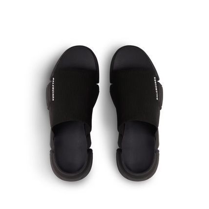Balenciaga o1mt1gz0226 Speed 2.0 Recycled Knit Slide Sandals In Black Size US 12 / EU 45 - 6 Thumbnail