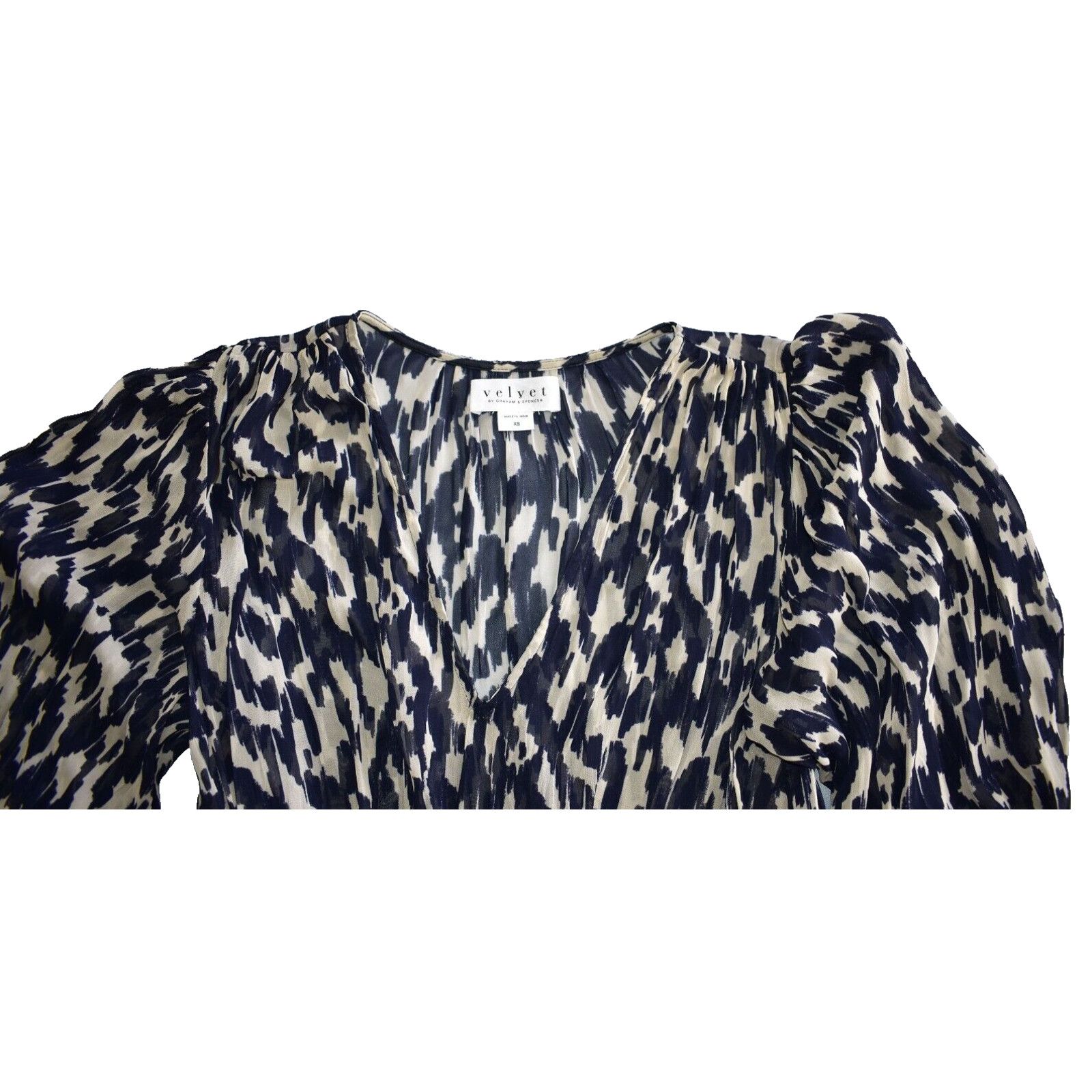 Velvet NEW VELVET - GRAHAM & SPENCER Kendra Georgette Midi Dress XS Size XS / US 0-2 / IT 36-38 - 4 Thumbnail