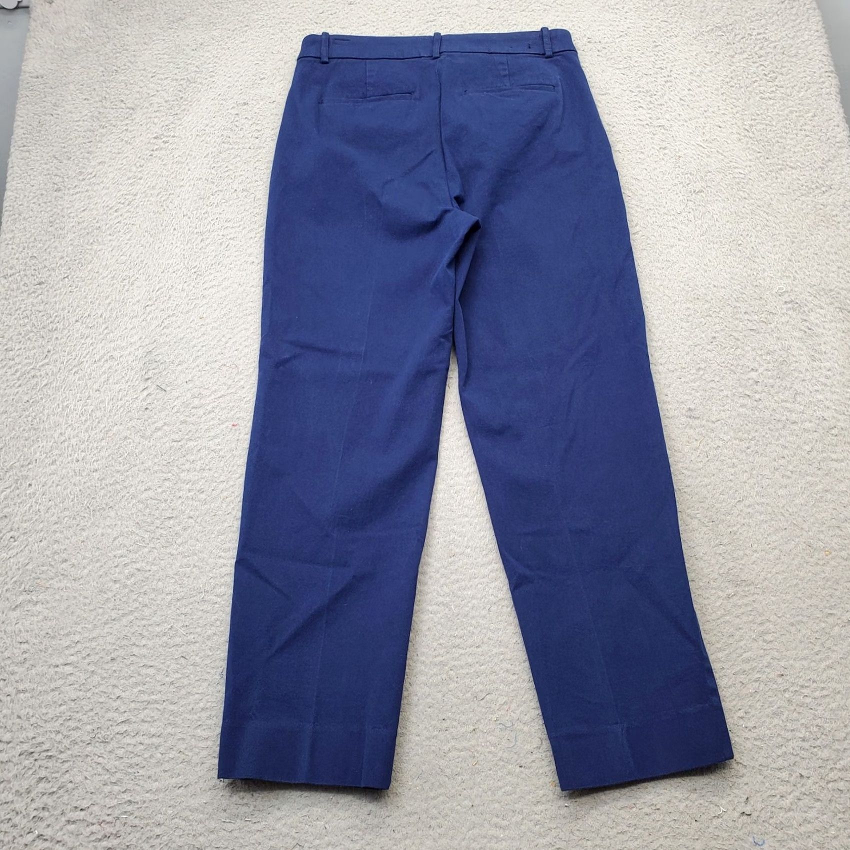 J.Crew J.CREW Kallie Pants Women's Size 4 Blue Stretch Slim Fit Comfort Straight Leg Size 27" / US 4 / IT 40 - 2 Thumbnail