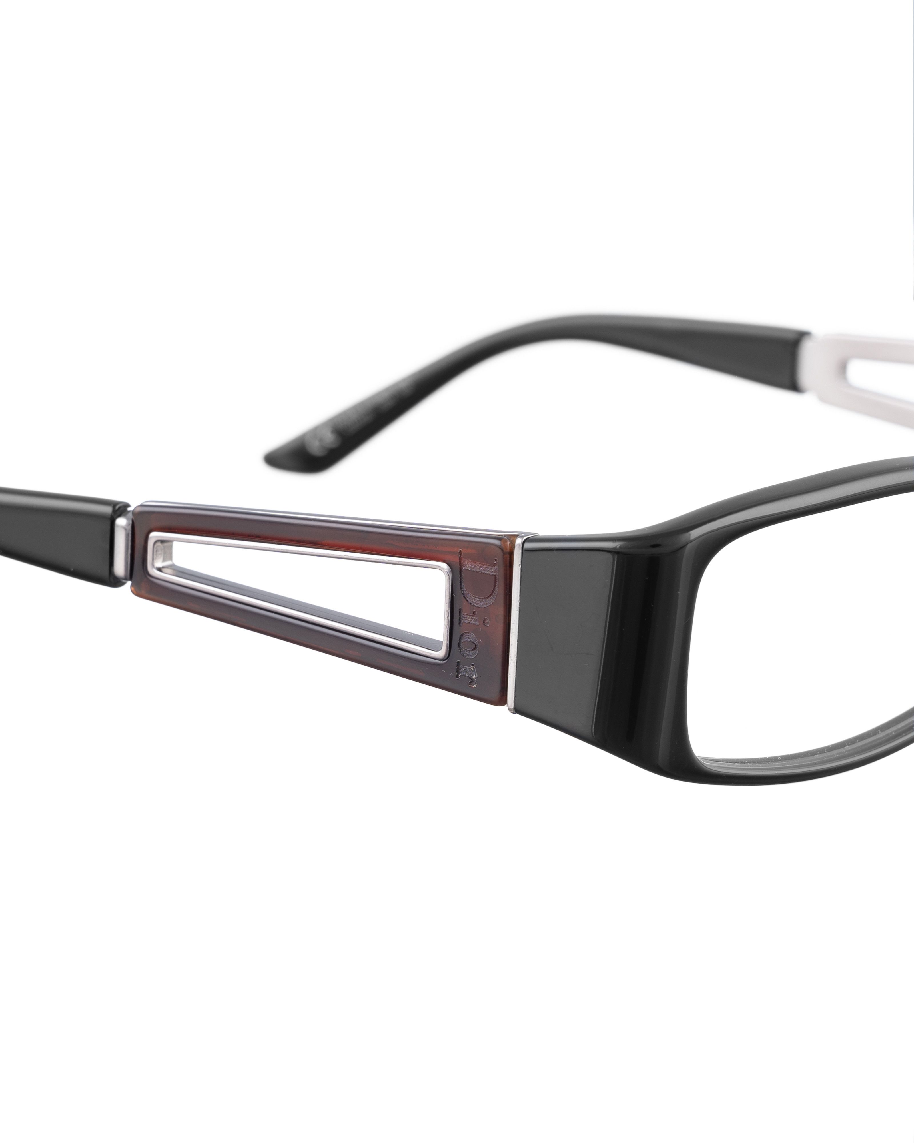 Dior Dior 00s Black Glasses with Brown Cut Out Details Size ONE SIZE - 3 Thumbnail