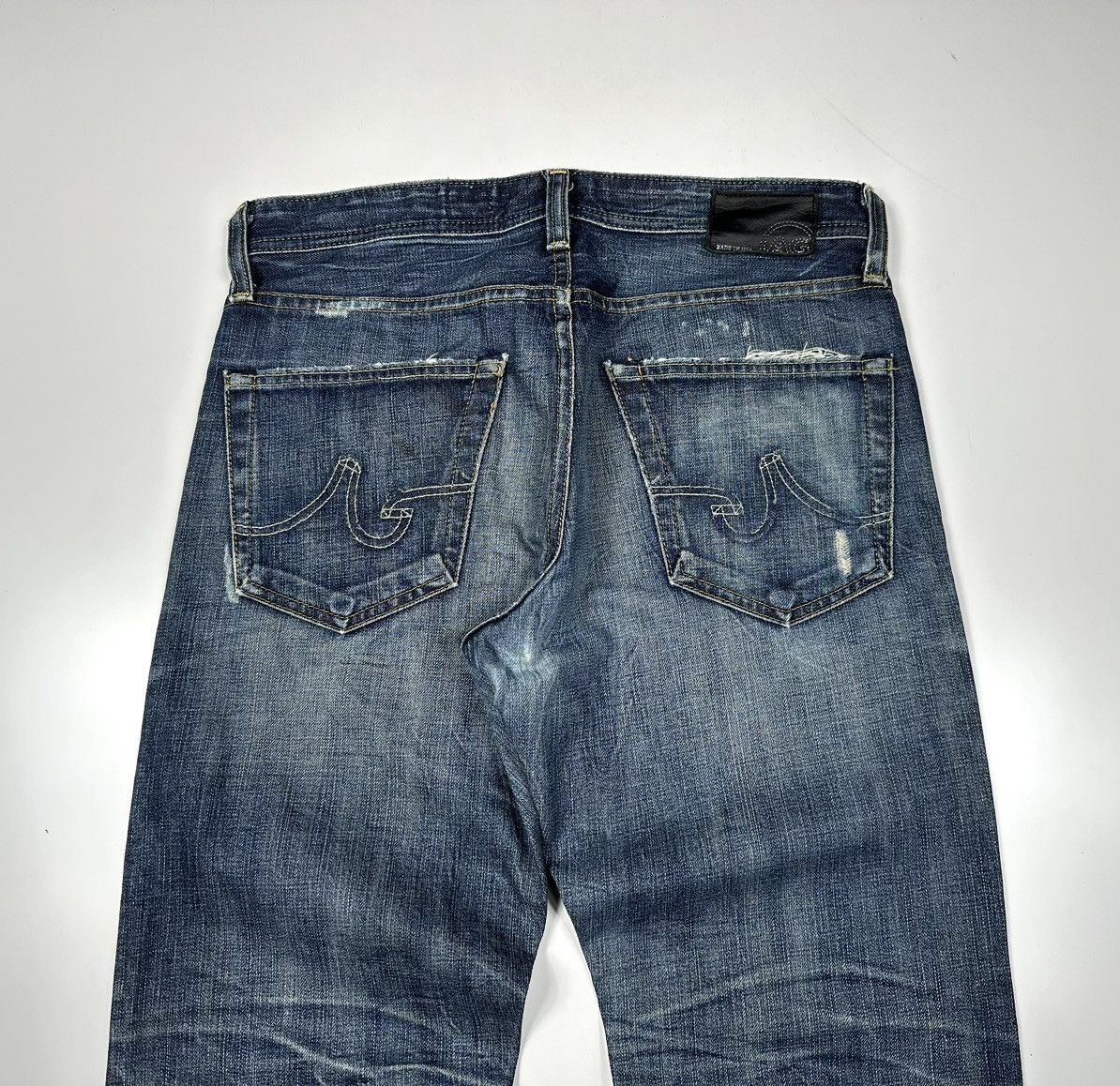 AG Adriano Goldschmied Adriano Goldschmied Safari Limited Tambourined Denim Jeans Size US 30 / EU 46 - 10 Thumbnail