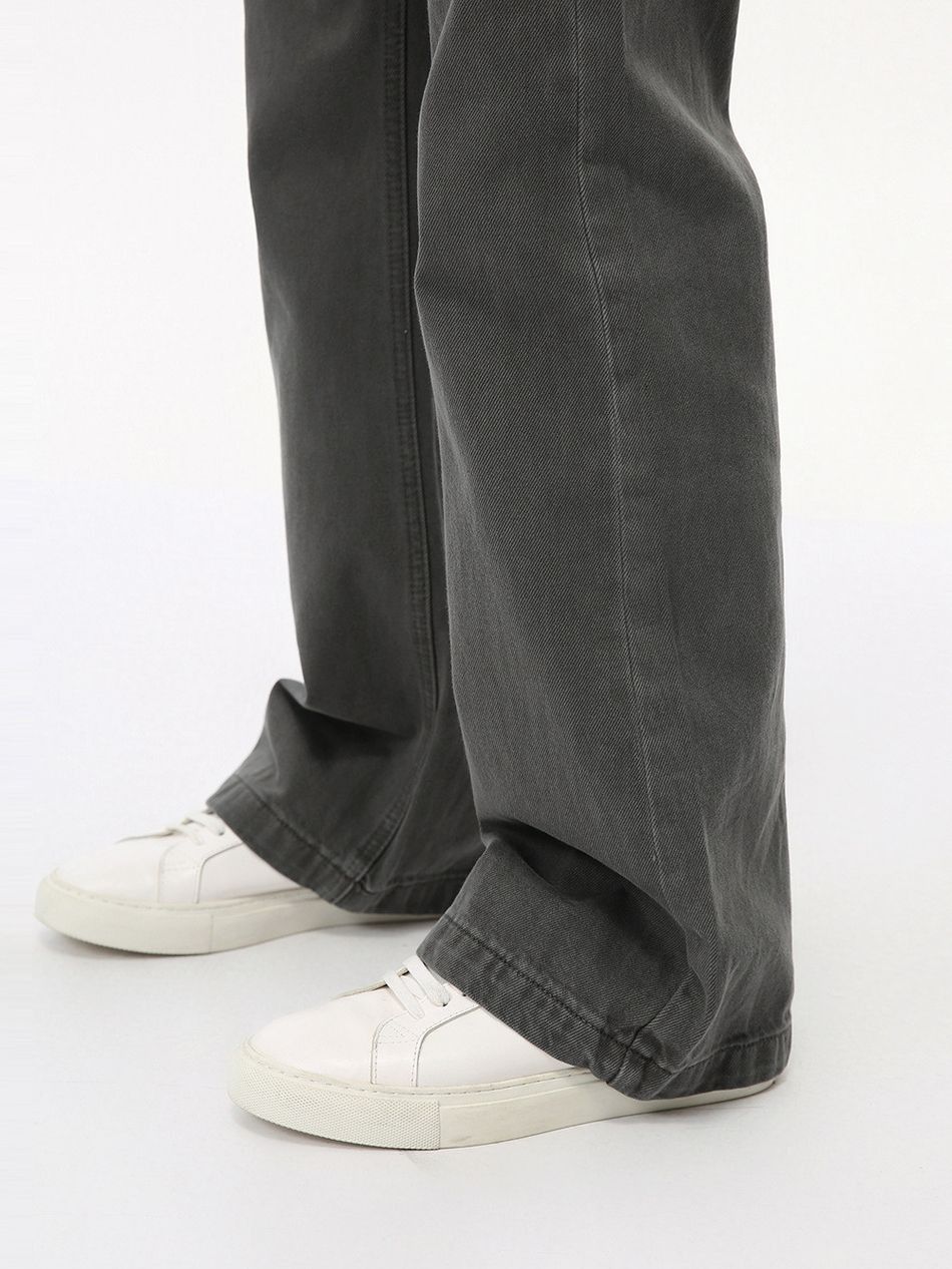 Japanese Brand Retro loose solid color micro flared jeans Size US 32 / EU 48 - 2 Thumbnail