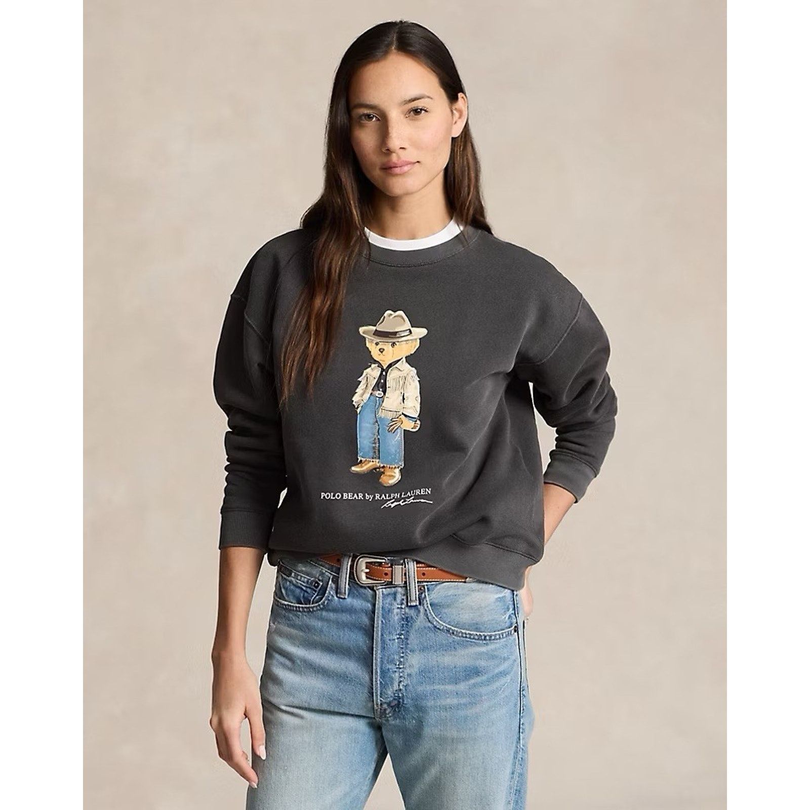 Polo Ralph Lauren NWT Ralph Lauren Women Polo Bear Fleece Sweatshirt Black Size US XL / EU 56 / 4 - 7 Thumbnail