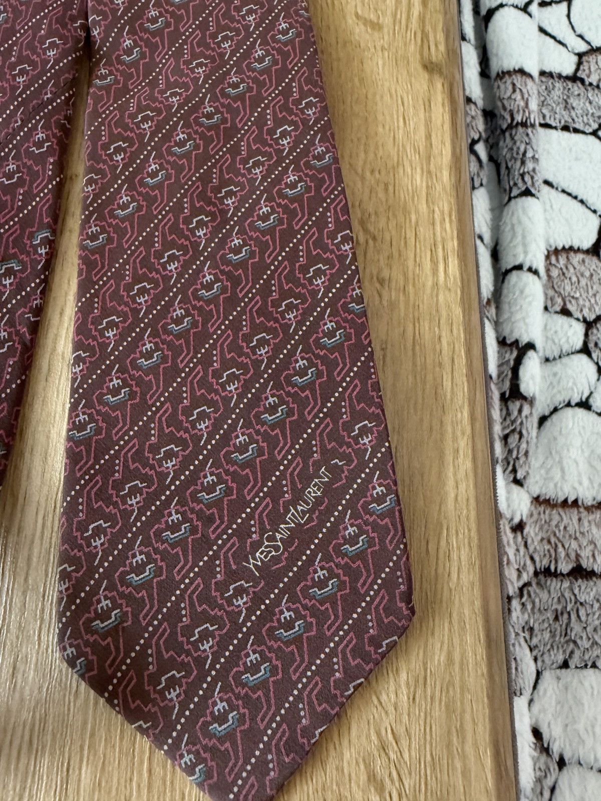 Yves Saint Laurent Vintage Ysl Yves Saint Laurent Tie Size ONE SIZE - 4 Thumbnail
