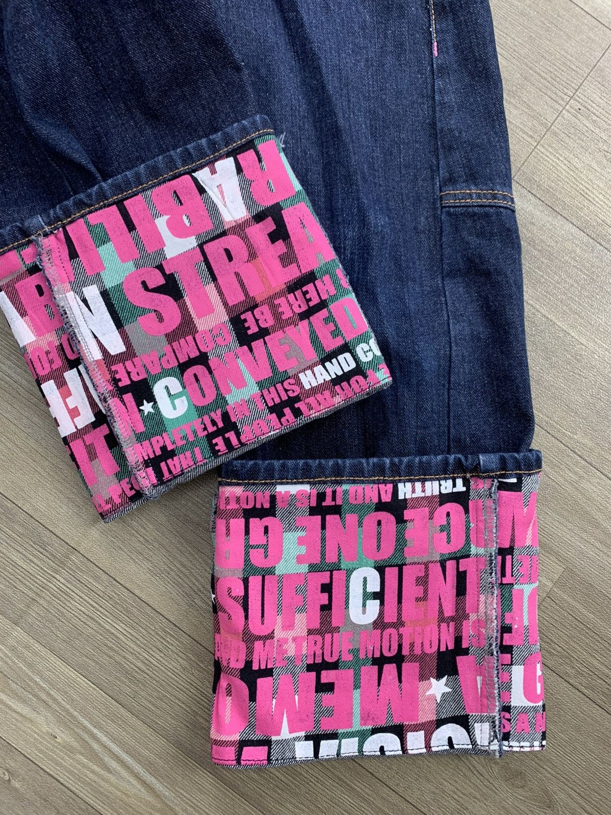 Hysteric Glamour 2000s Sorridere Double Waist Punk Plaid Lgb Style Jeans Size US 29 - 8 Thumbnail
