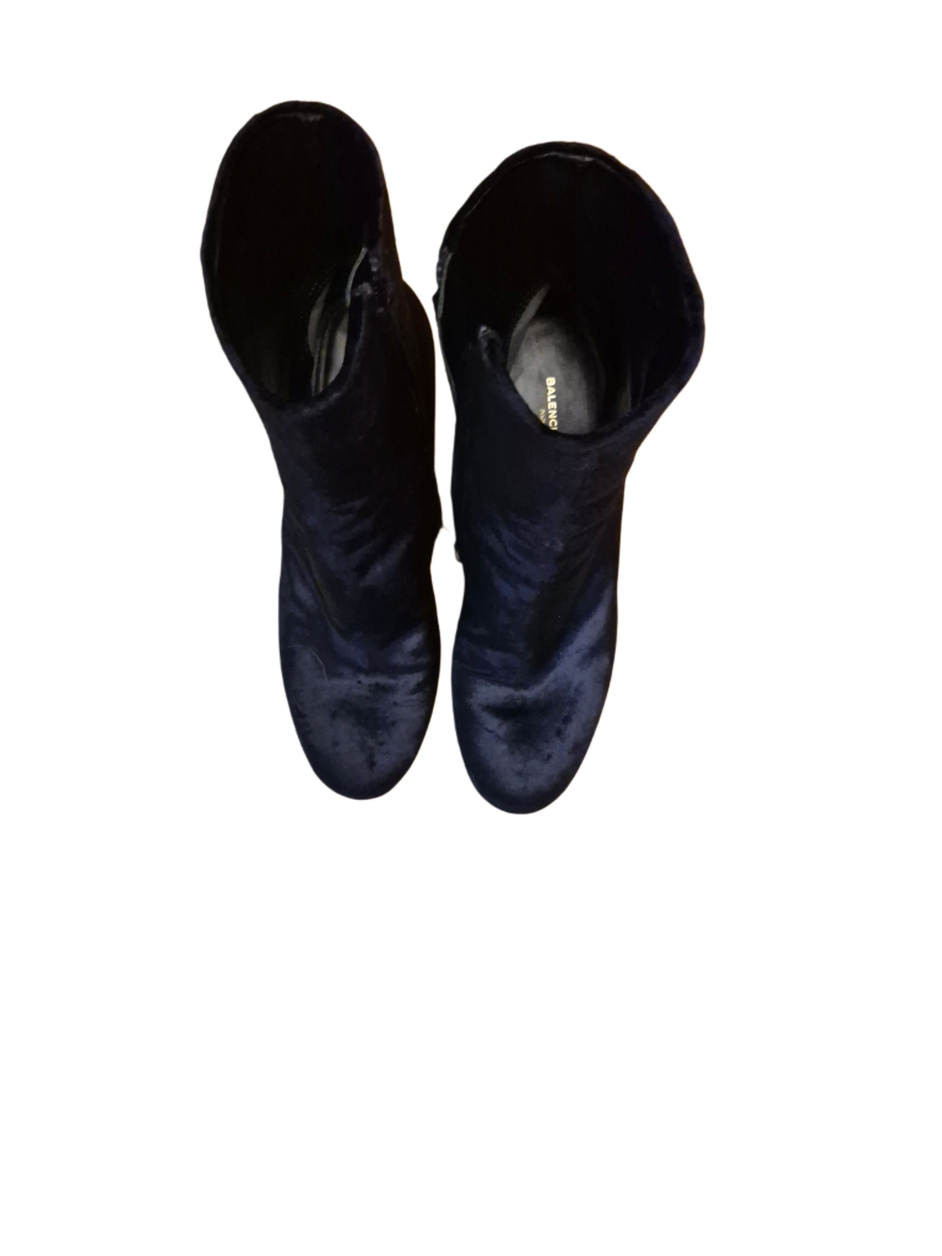 Balenciaga Balenciaga boots Stiefeletten Samt navyblue opium archive Size US 6.5 / IT 36.5 - 9 Thumbnail