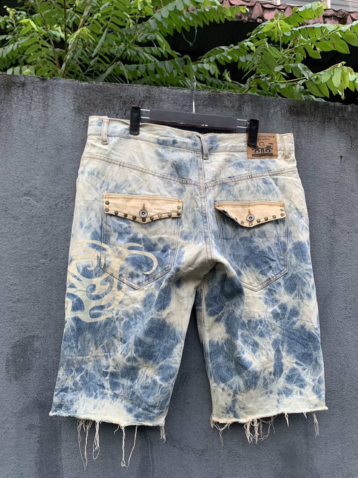 Vintage 👹VINTAGE THRASHED GOTCHA DENIM SHORTS Size US 34 / EU 50 - 11 Thumbnail