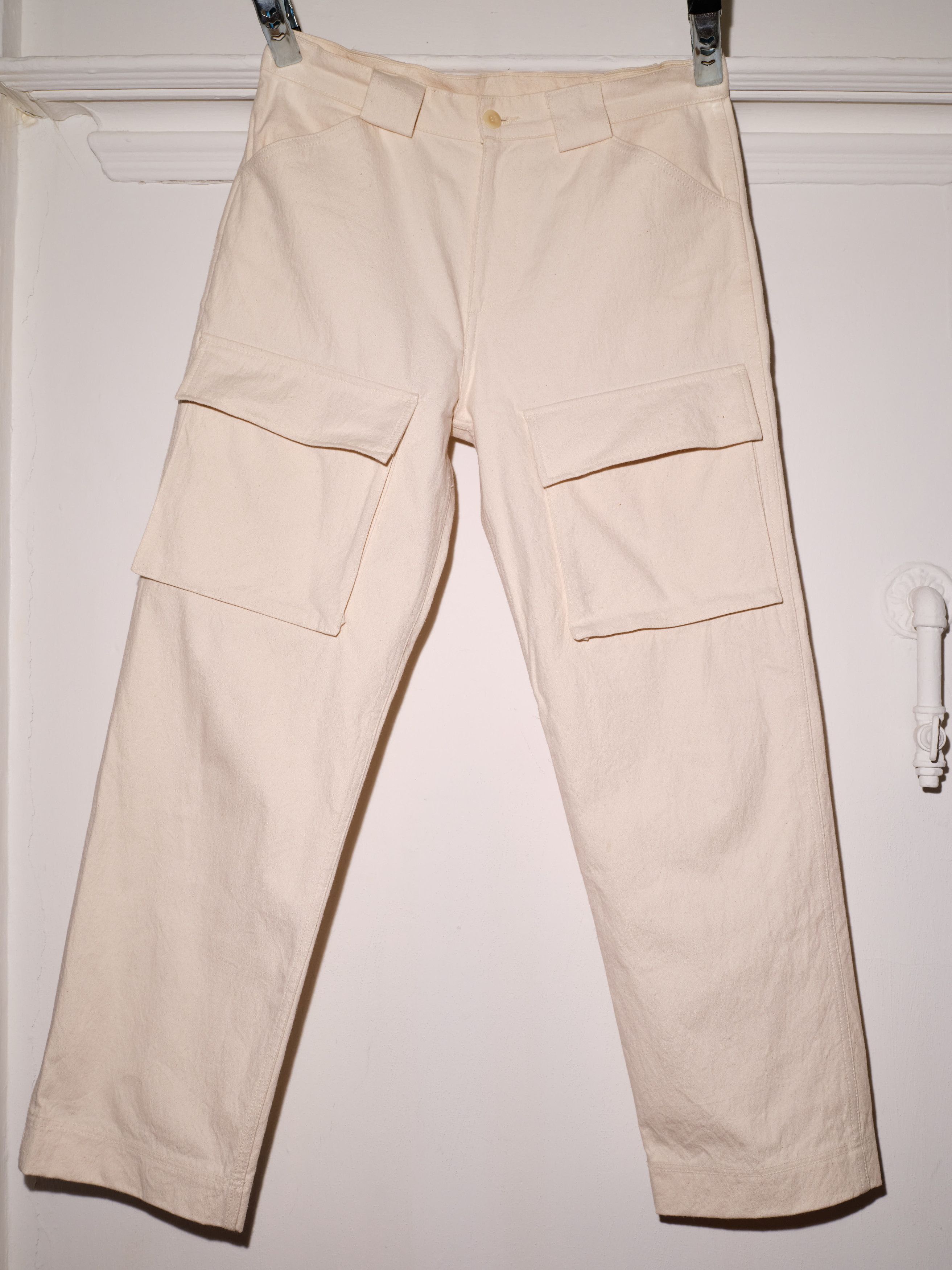 image of Paa Pat Natural Canvas Cargo Utility Pant, Men's (Size 32)