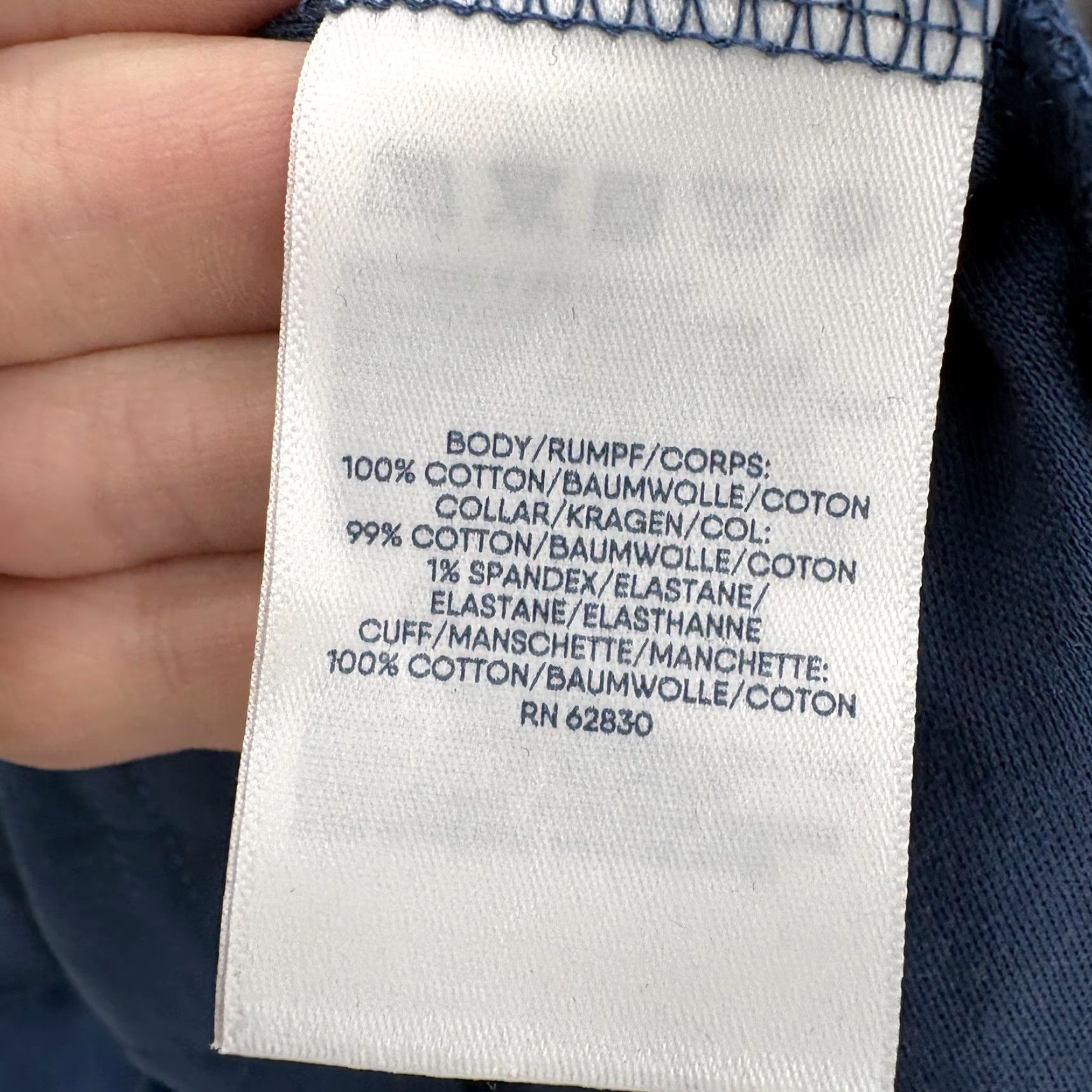 Lands' End Lands' End Polo Shirt Mens L Blue Supima Cotton Long Sleeve Tagless Jersey Classic Casual Button Front Collar Shirts Men Reg XS-XL Size US L / EU 52-54 / 3 - 6 Thumbnail