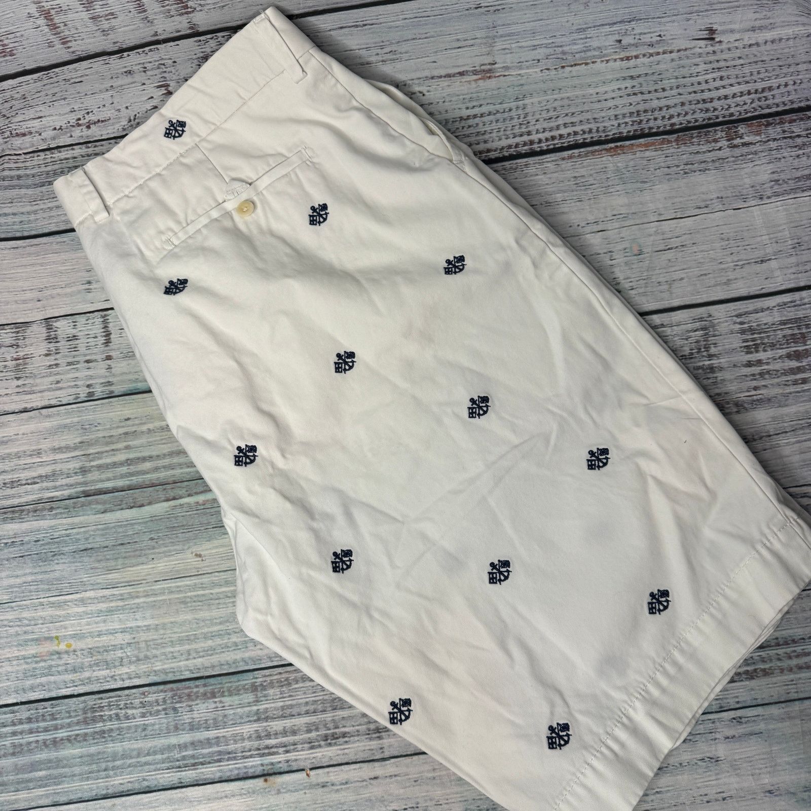 Polo Ralph Lauren Polo Ralph Lauren White Embroidered Anchor Shorts Mens 40 Size US 40 / EU 56 - 4 Thumbnail