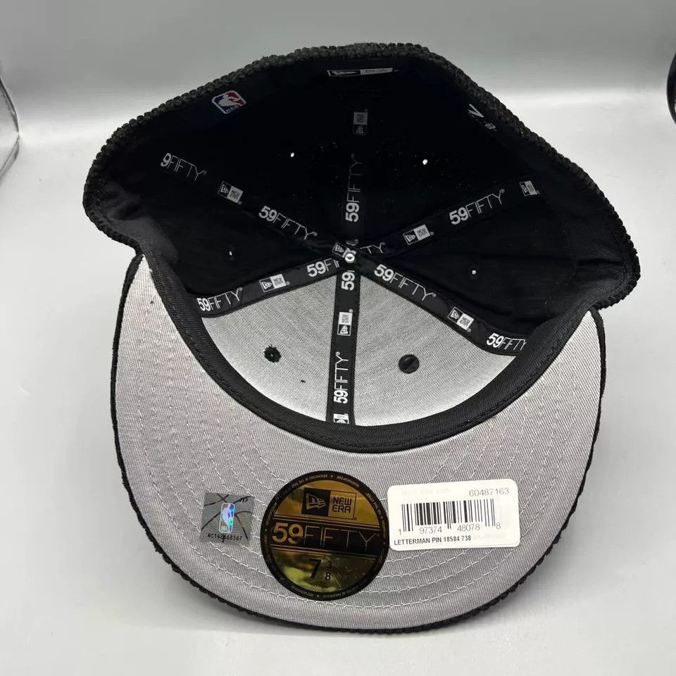 New Era Chicago Bulls Hat Men 7 3/8 Corduroy 59Fifty New Era Fitted Size ONE SIZE - 6 Thumbnail