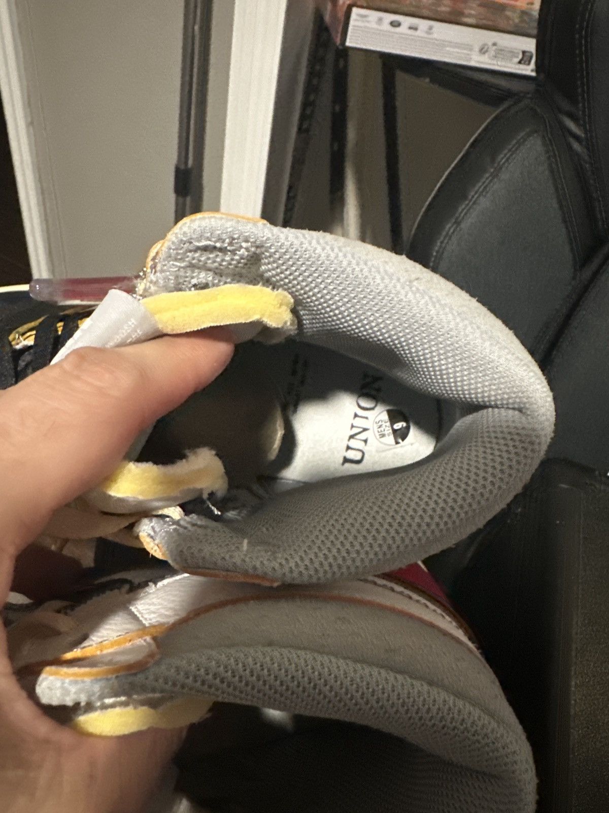 Nike Jordan 1 Union La Black Toe Size US 9 / EU 42 - 12 Thumbnail