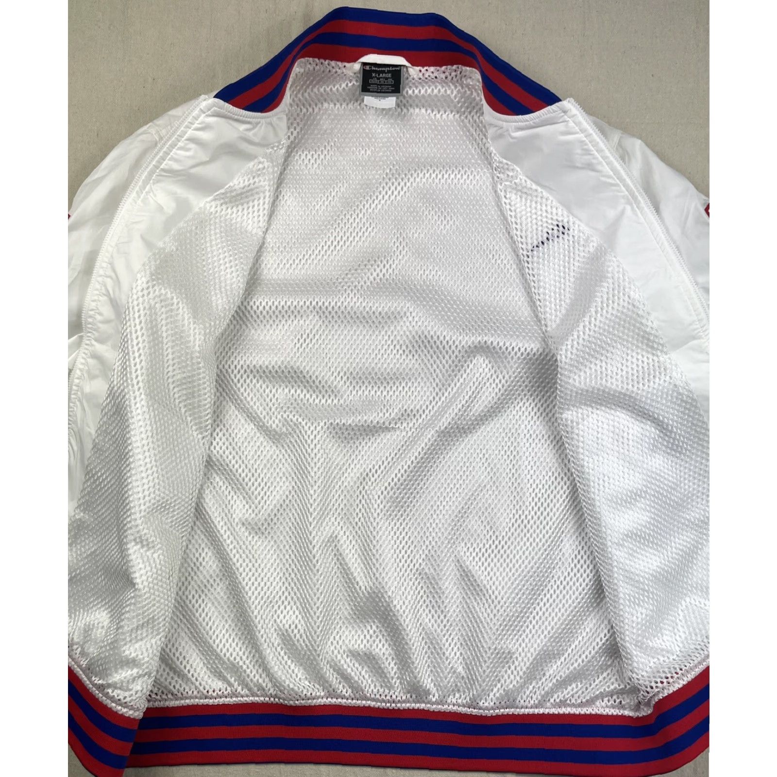 Champion VINTAGE Champion Olympics Windbreaker Jacket XL Running Man 1919 Stadium Track Men XL White Logo Embroidered 80s 90s Size US XL / EU 56 / 4 - 6 Thumbnail