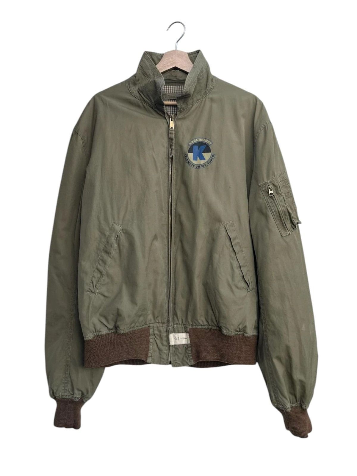 Japanese Brand × Karl Helmut × Vintage Vintage Karl Helmut Flight Jacket Size US L / EU 52-54 / 3 - 2 Thumbnail