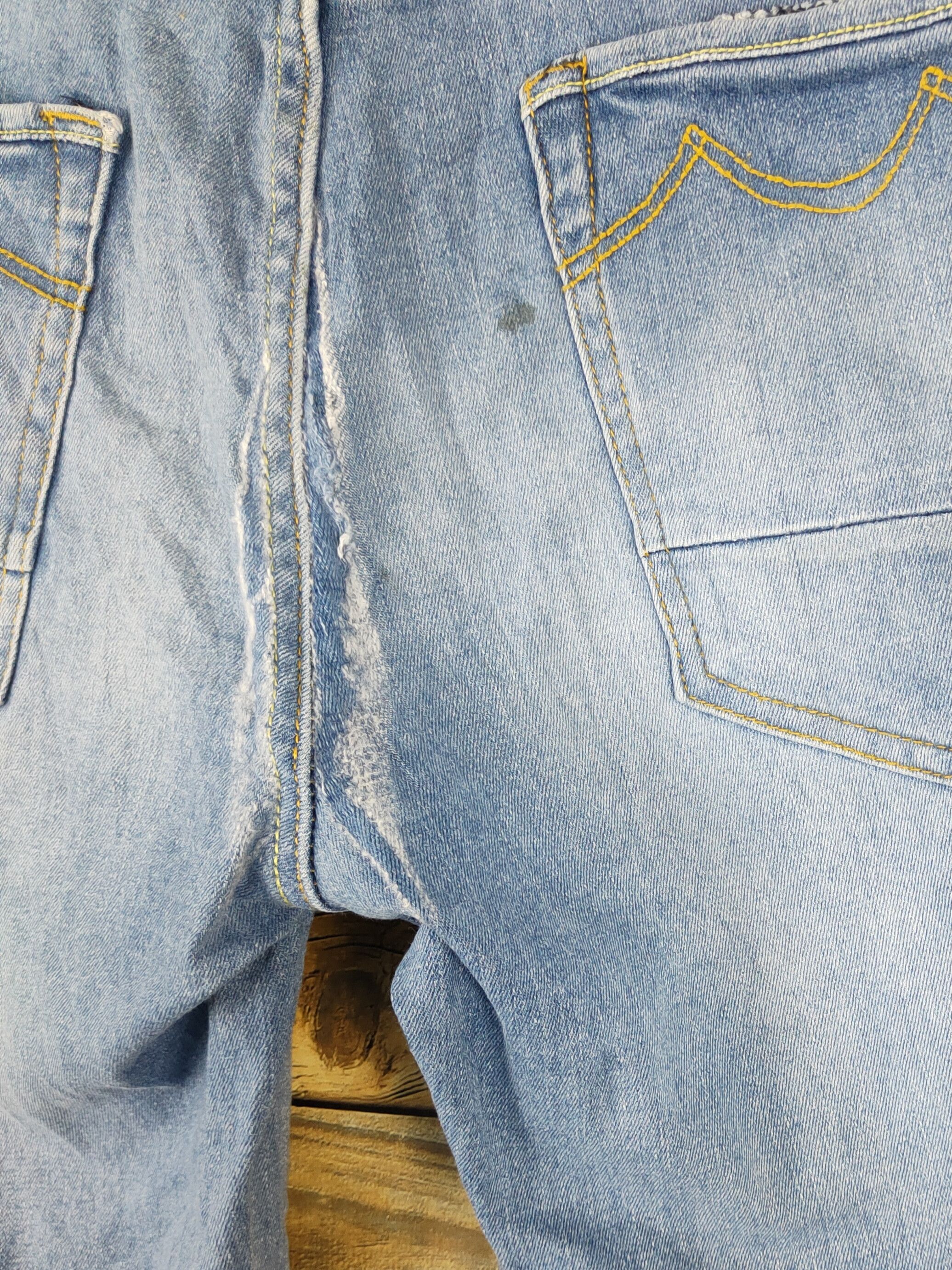 Japanese Brand Blue Monster Blue Distressed Ripped Jeans #W1951 Size US 32 / EU 48 - 8 Thumbnail