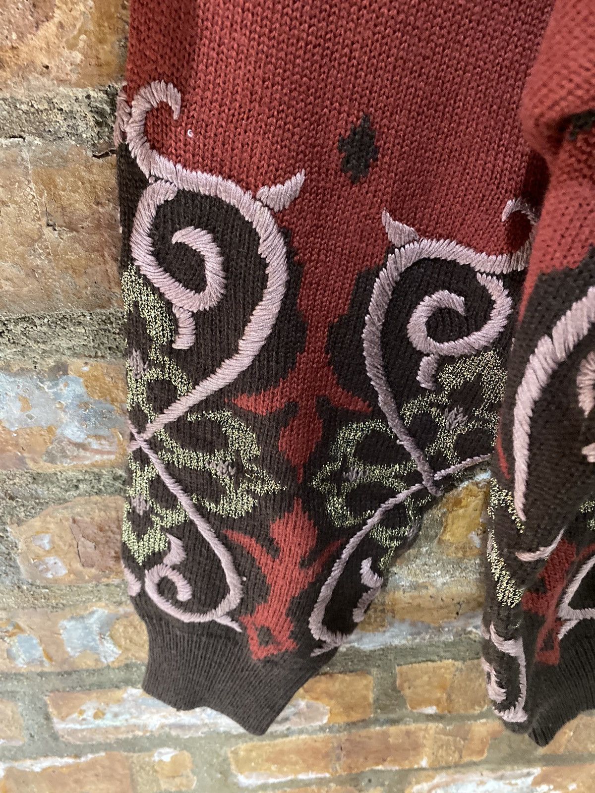 Yoshiyuki Konishi 🔥1990s Ficce Tribal knitwear Size US L / EU 52-54 / 3 - 7 Thumbnail