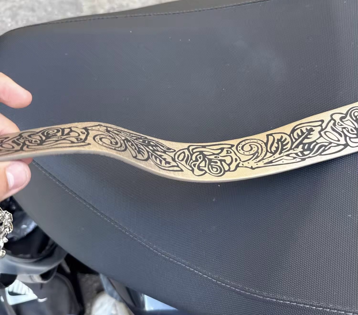 Other Embossed Flower Pattern Buckle Belt Size ONE SIZE - 5 Thumbnail