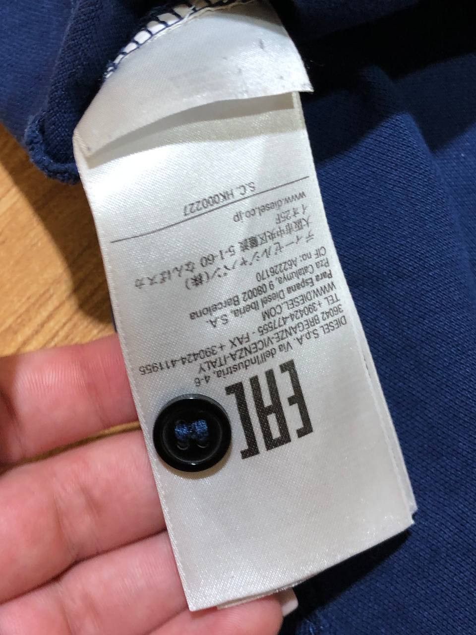 Diesel Logo T-Shirt Diesel Y2K Blue Polo Streetwear Size US L / EU 52-54 / 3 - 4 Thumbnail