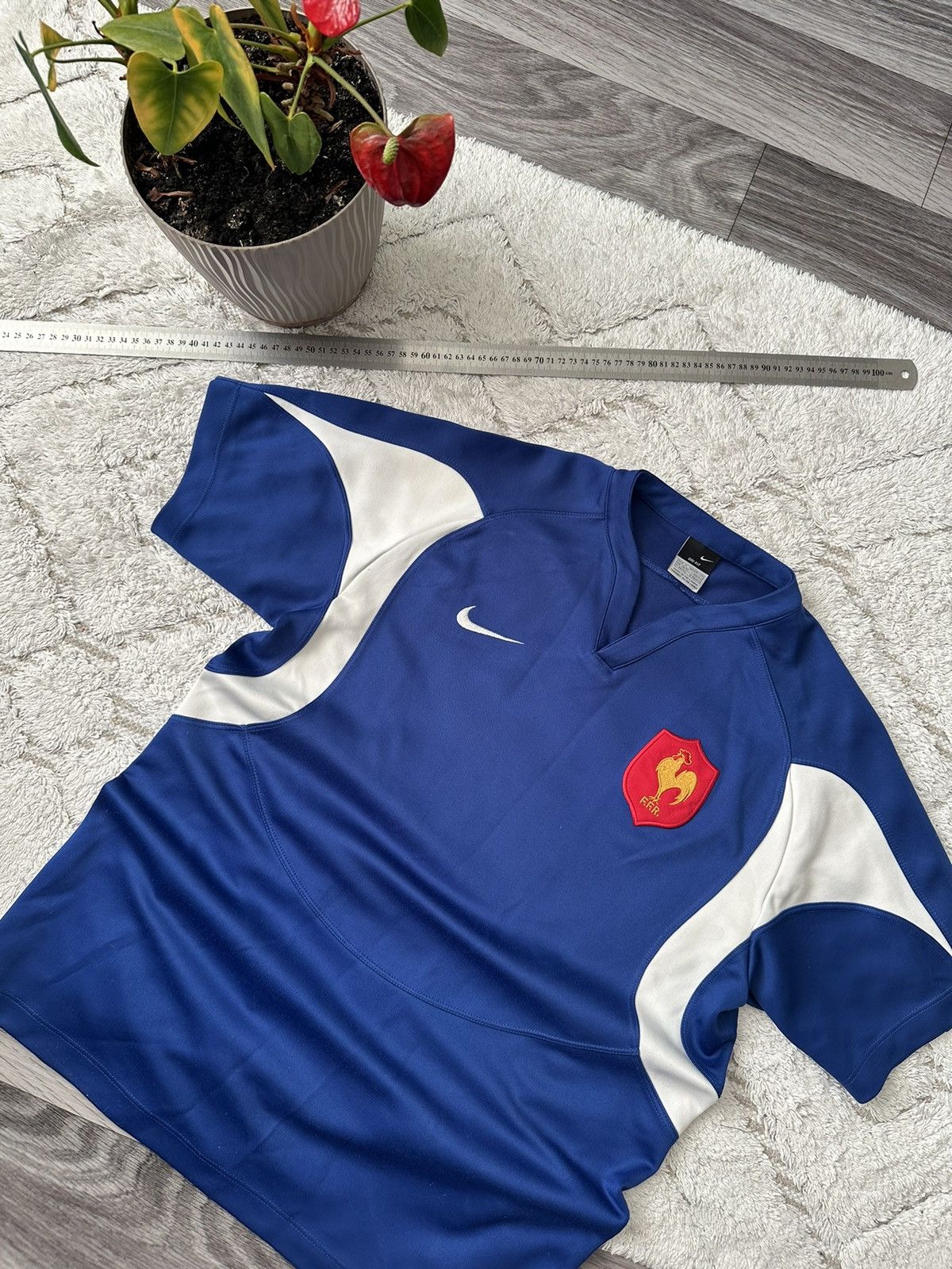 Nike Nike Vintage France Rugby Union Blue Tee 2006-2007 hype Size US M / EU 48-50 / 2 - 2 Thumbnail